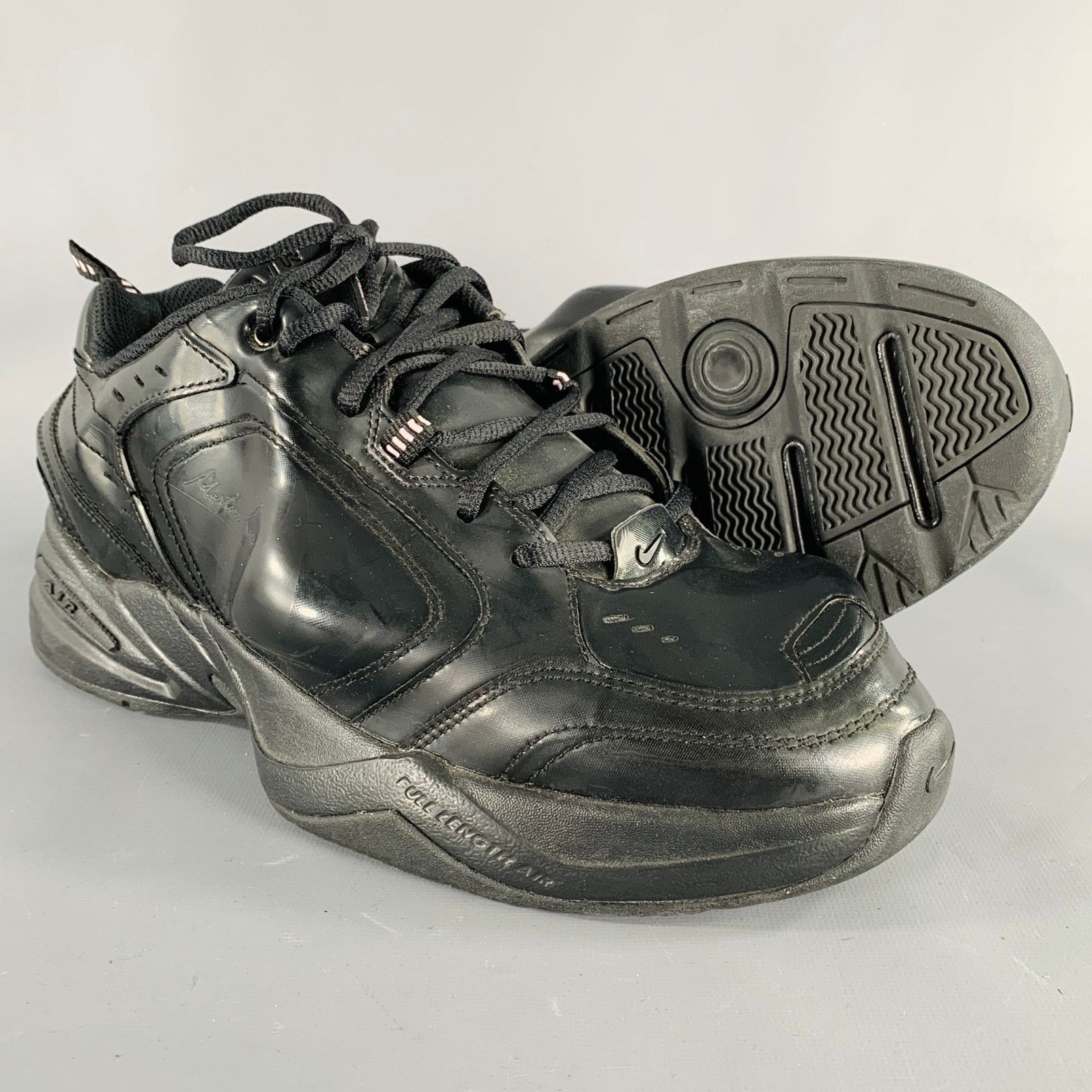 Nike 10.5 Monarch IV Black Faux Leather Sneakers Size US 10.5 / EU 43-44 - 5 Thumbnail