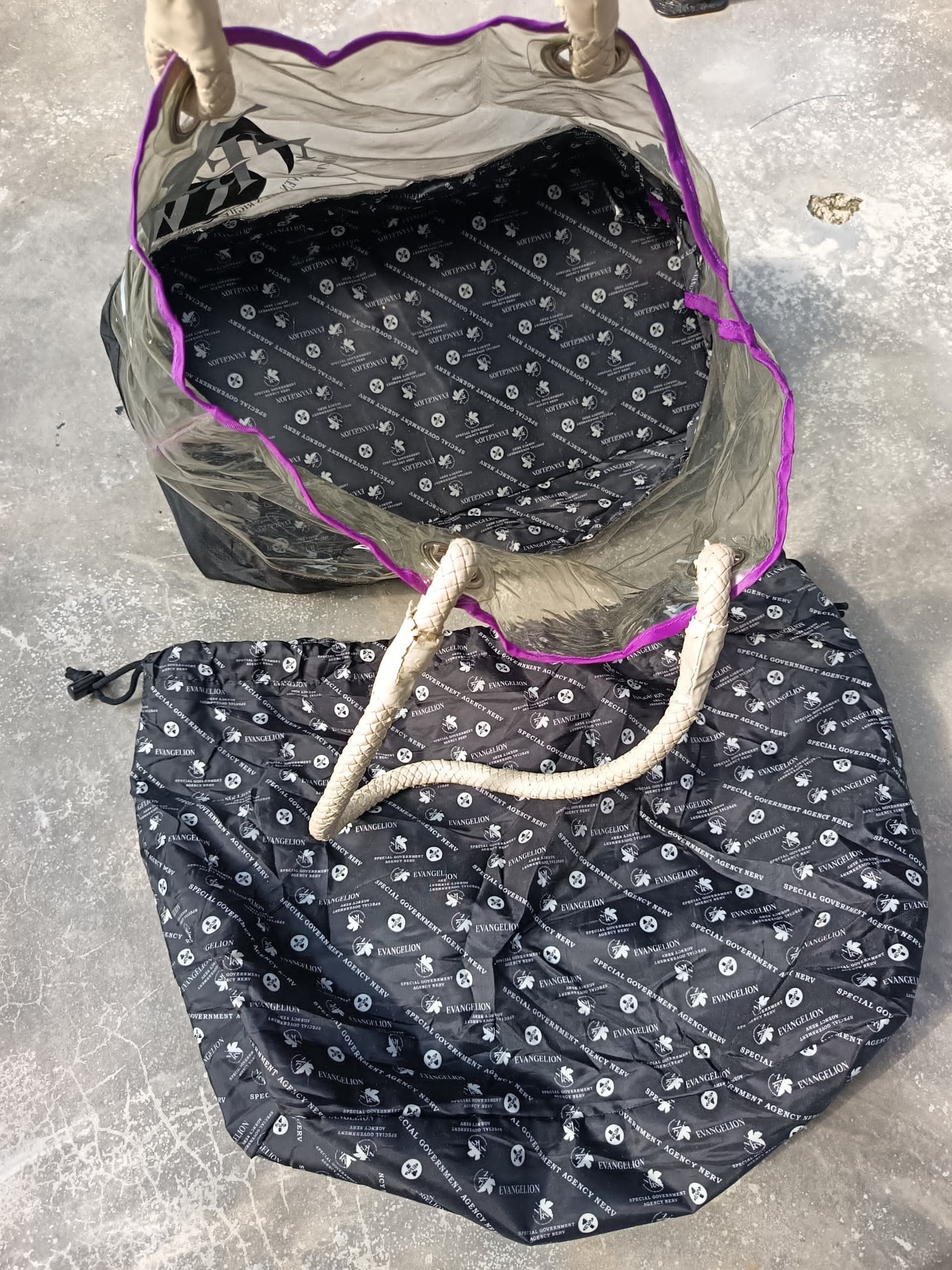 Anime × Japanese Brand Vintage 90s evangelion nerv transparent bag Size ONE SIZE - 6 Thumbnail