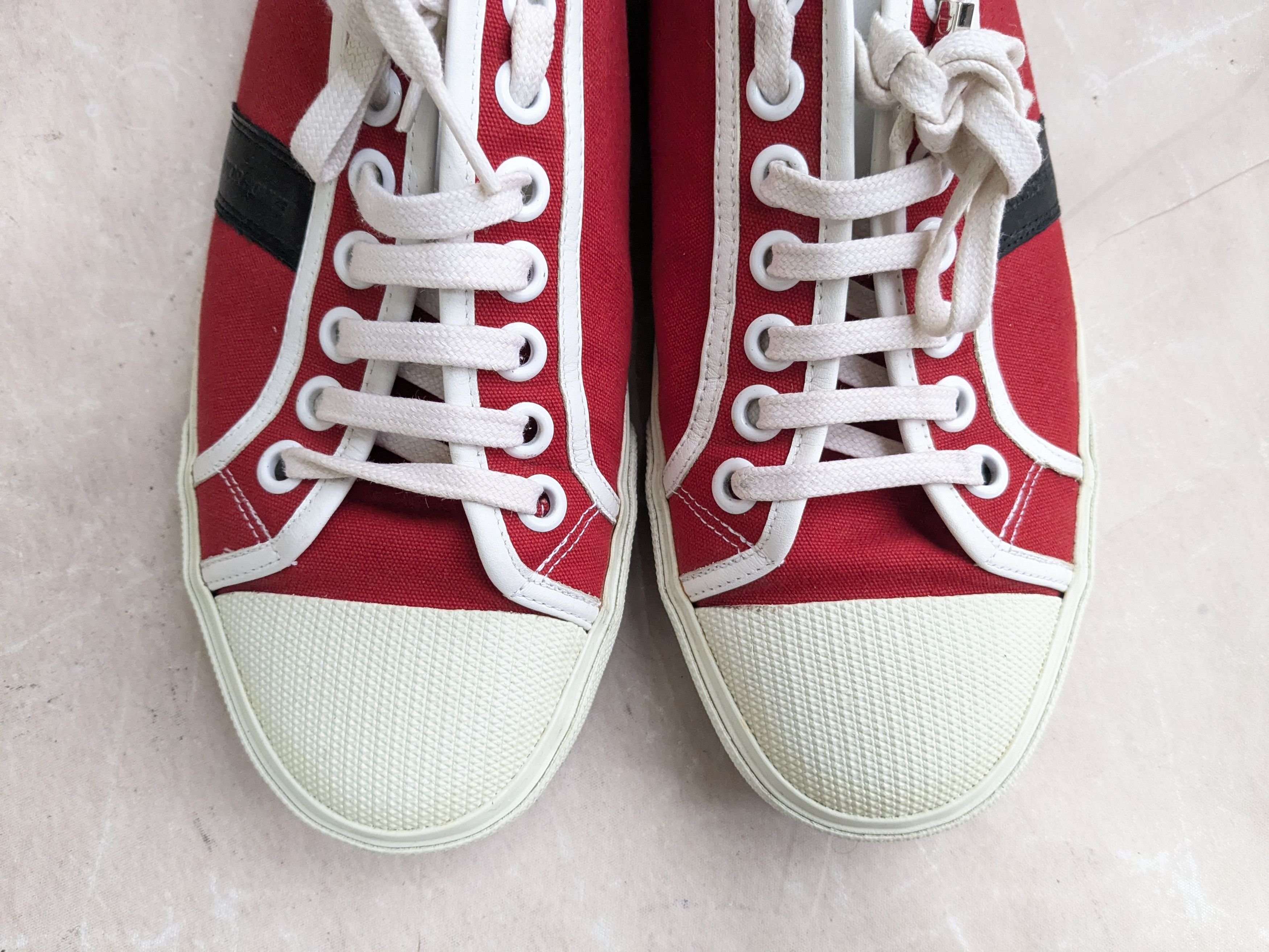 Dior Dior Homme Sneakers Red 10 Low Tops Canvas Size US 10 / EU 43 - 3 Thumbnail