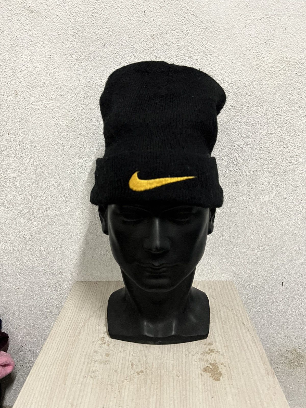 Nike Vintage Nike Swoosh Beanie Hat Size ONE SIZE - 2 Thumbnail