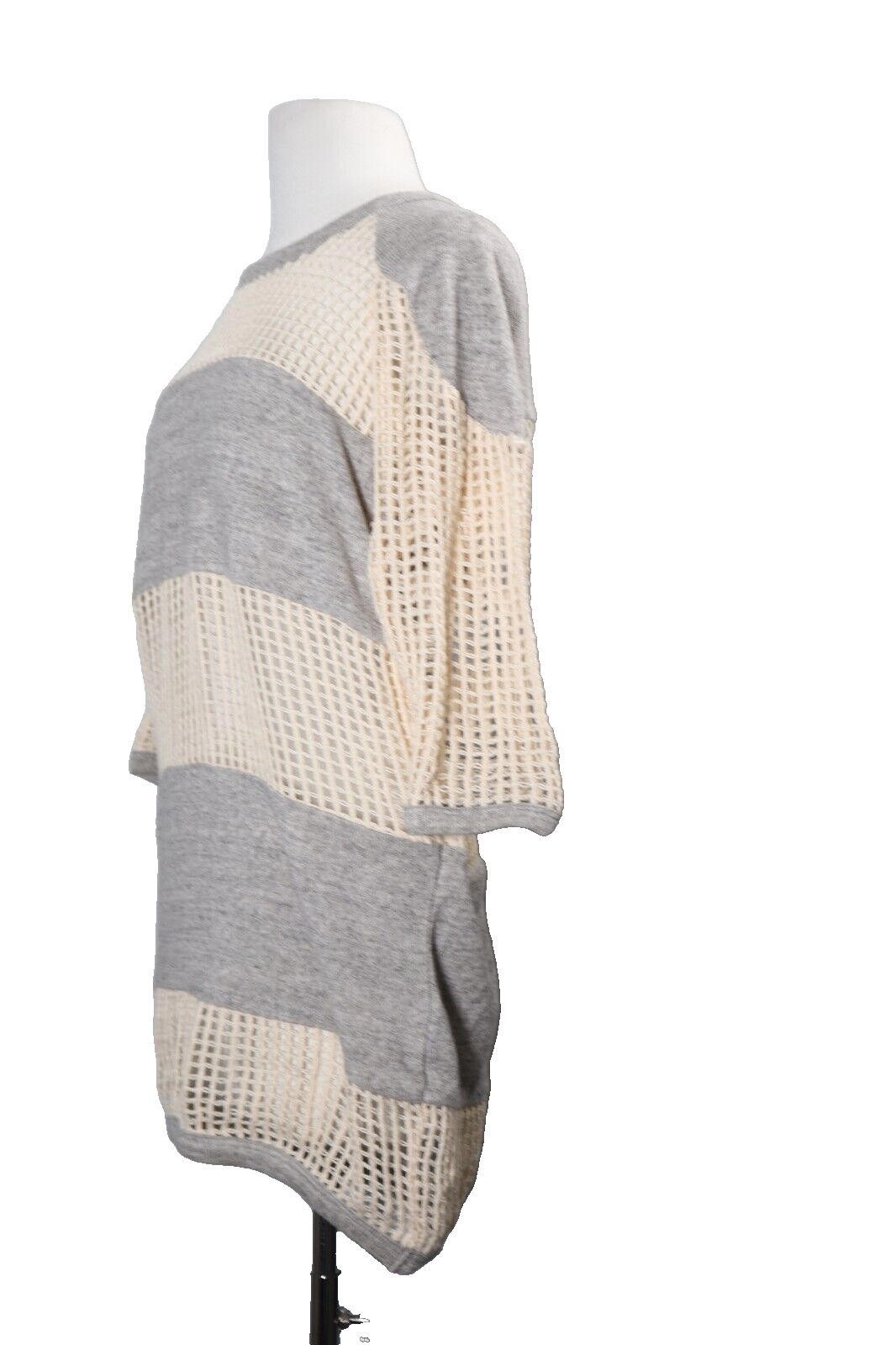 Isabel Marant Isabel Marant Women's 42 Cream Grey Knit Sweater Tunic Top Size M / US 6-8 / IT 42-44 - 4 Thumbnail