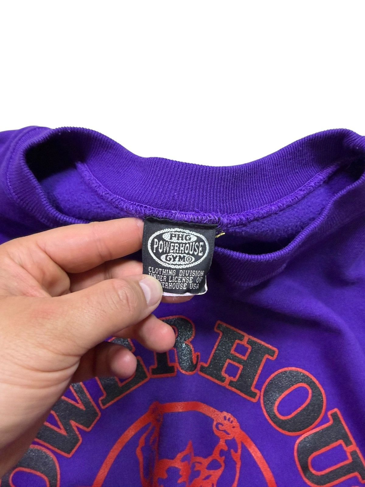 Vintage *RARE* VINTAGE 90s POWERHOUSE GYM SWEATER BODYBUILDING Size US M / EU 48-50 / 2 - 3 Thumbnail