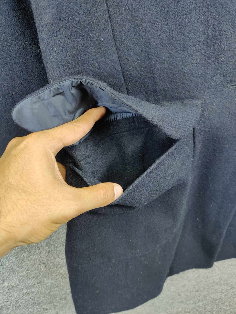 Jil Sander × Uniqlo Uniqlo x Jil Sander Wool Navy Blue Single Breasted Long Coat Size US M / EU 48-50 / 2 - 7 Thumbnail