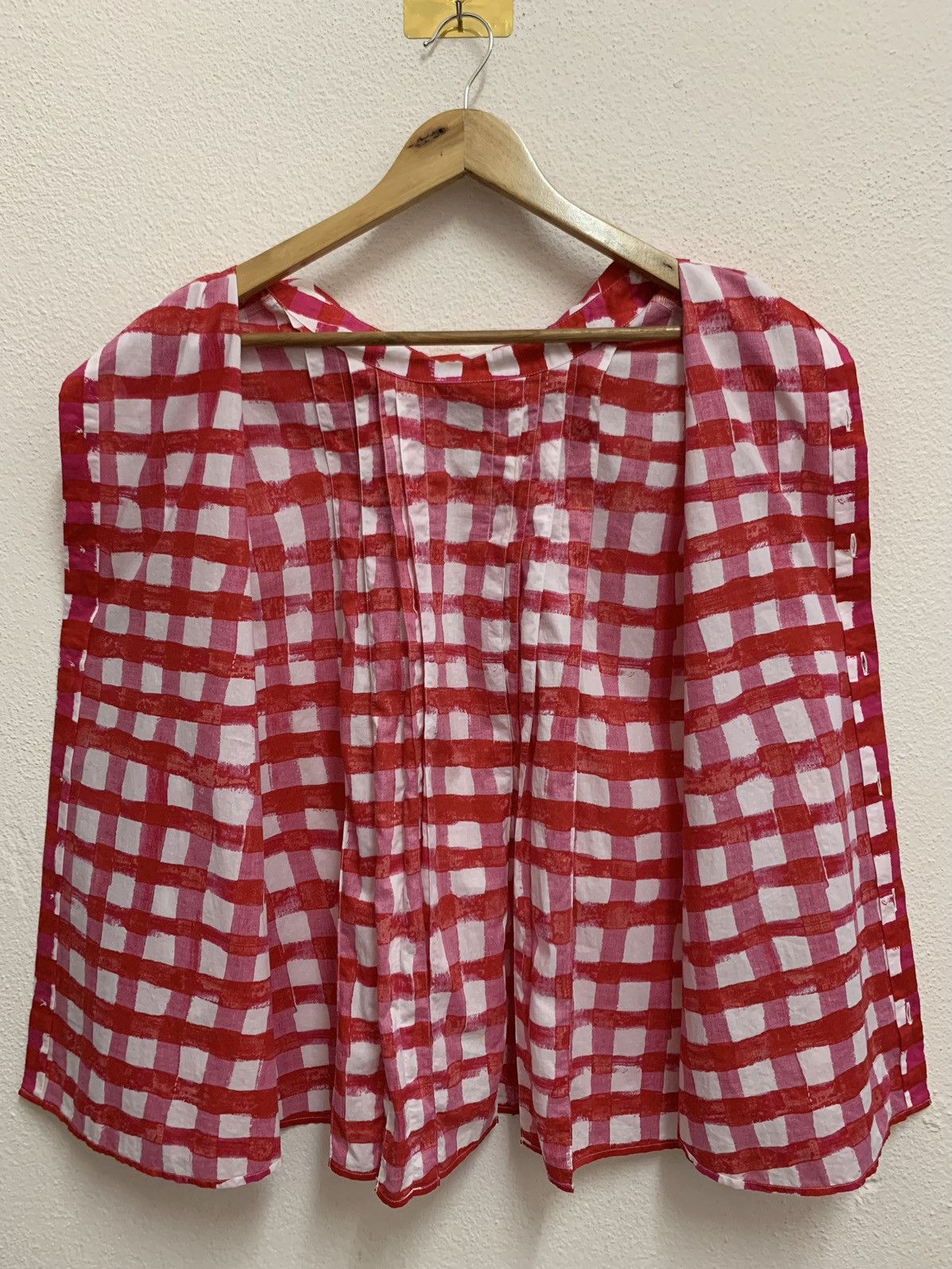Marni × Uniqlo MARNI x UNIQLO Checkred Sleeveless Blouses Size 3XL / US 20-22 - 5 Thumbnail