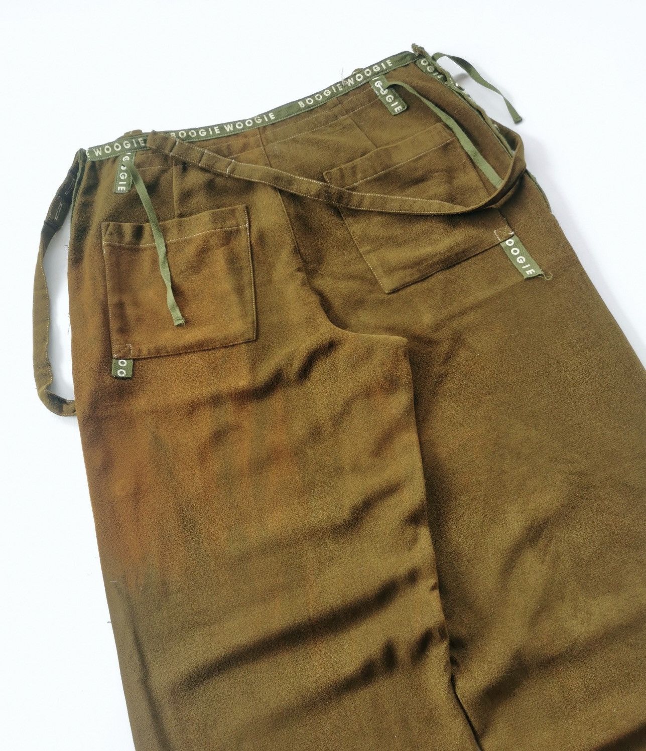 Japanese Brand Boogie Woogie Loose Baggy Rayon Pants & Bulk Size US 33 - 7 Thumbnail