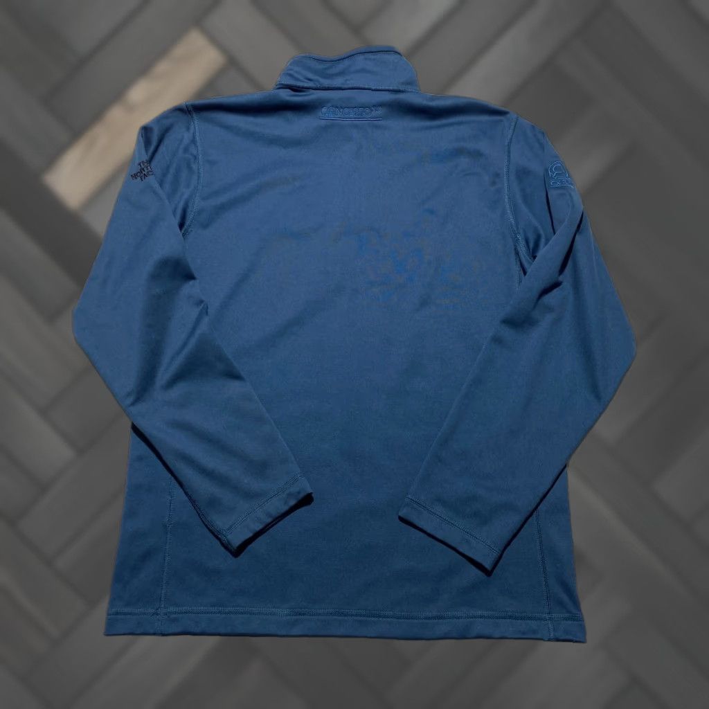 The North Face The North Face Mens M 1/4 Zip Pullover Mock Neck Sweatshirt Zip Blue Polyester Fleece Outdoor Activewear Size US M / EU 48-50 / 2 - 1 Thumbnail