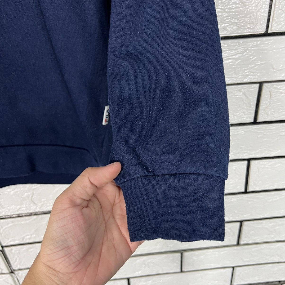 Fila FILA Big Logo Colorblock Crewneck Sweatshirt #4271-C194 Size US L / EU 52-54 / 3 - 10 Thumbnail
