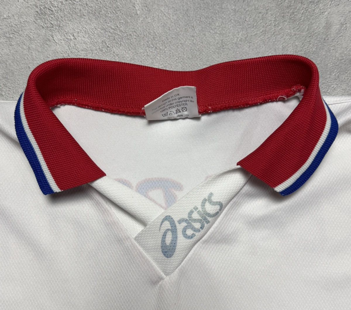 Asics Great Britain 1997 1998 Rugby Shirt Jersey Asics size XXL Size US XXL / EU 58 / 5 - 12 Thumbnail