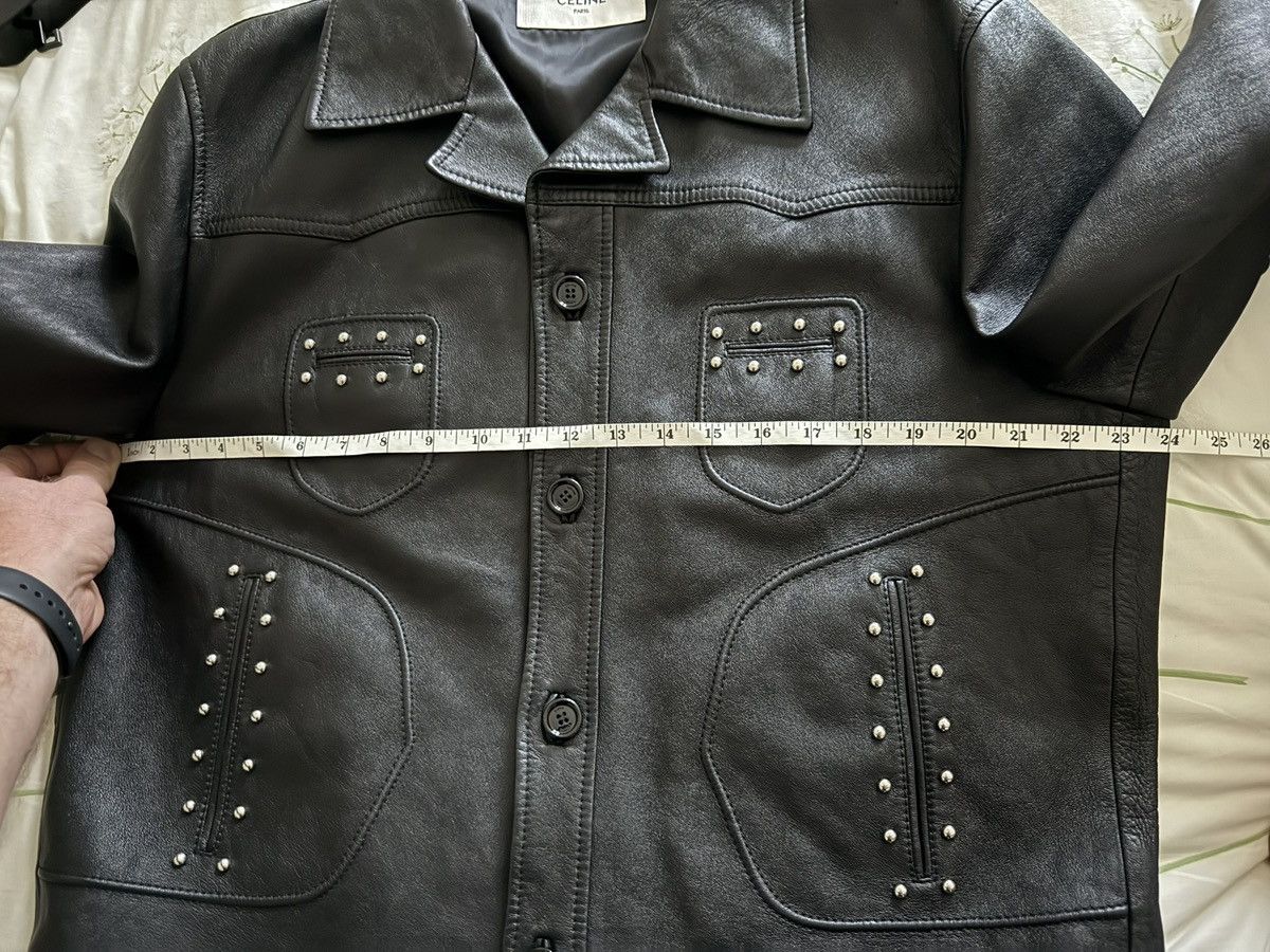 Celine FW20 Celine Hedi Slimane studded leather jacket 54 blouson Size US L / EU 52-54 / 3 - 4 Thumbnail