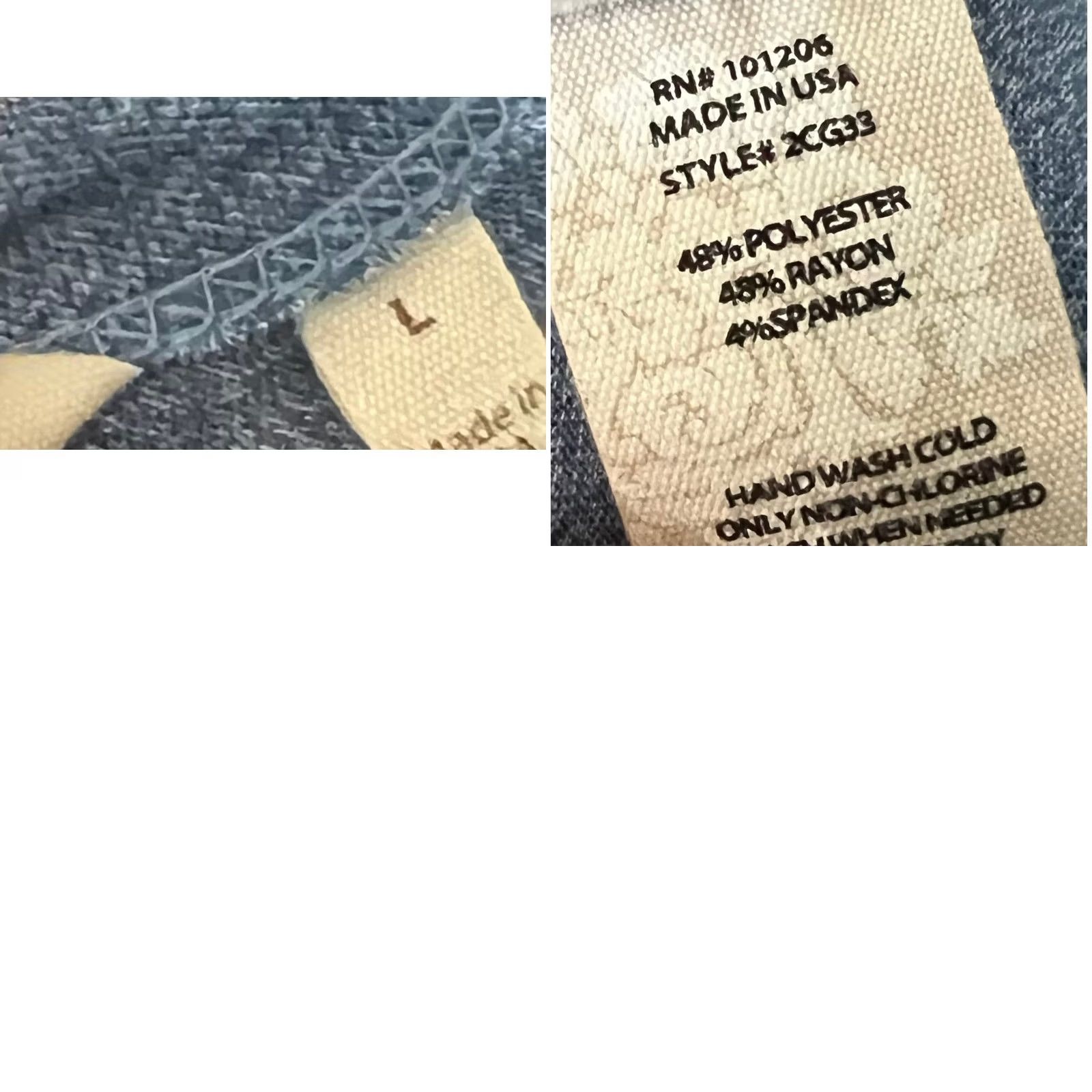 Soft Surroundings Soft Surroundings Tie The Knot Tunic Top Blue Soft Stretch Lightweight Women’s L Shirt Long Sleeve Blue Womens L Tunic T-Shirt-Style Size L / US 10 / IT 46 - 8 Thumbnail