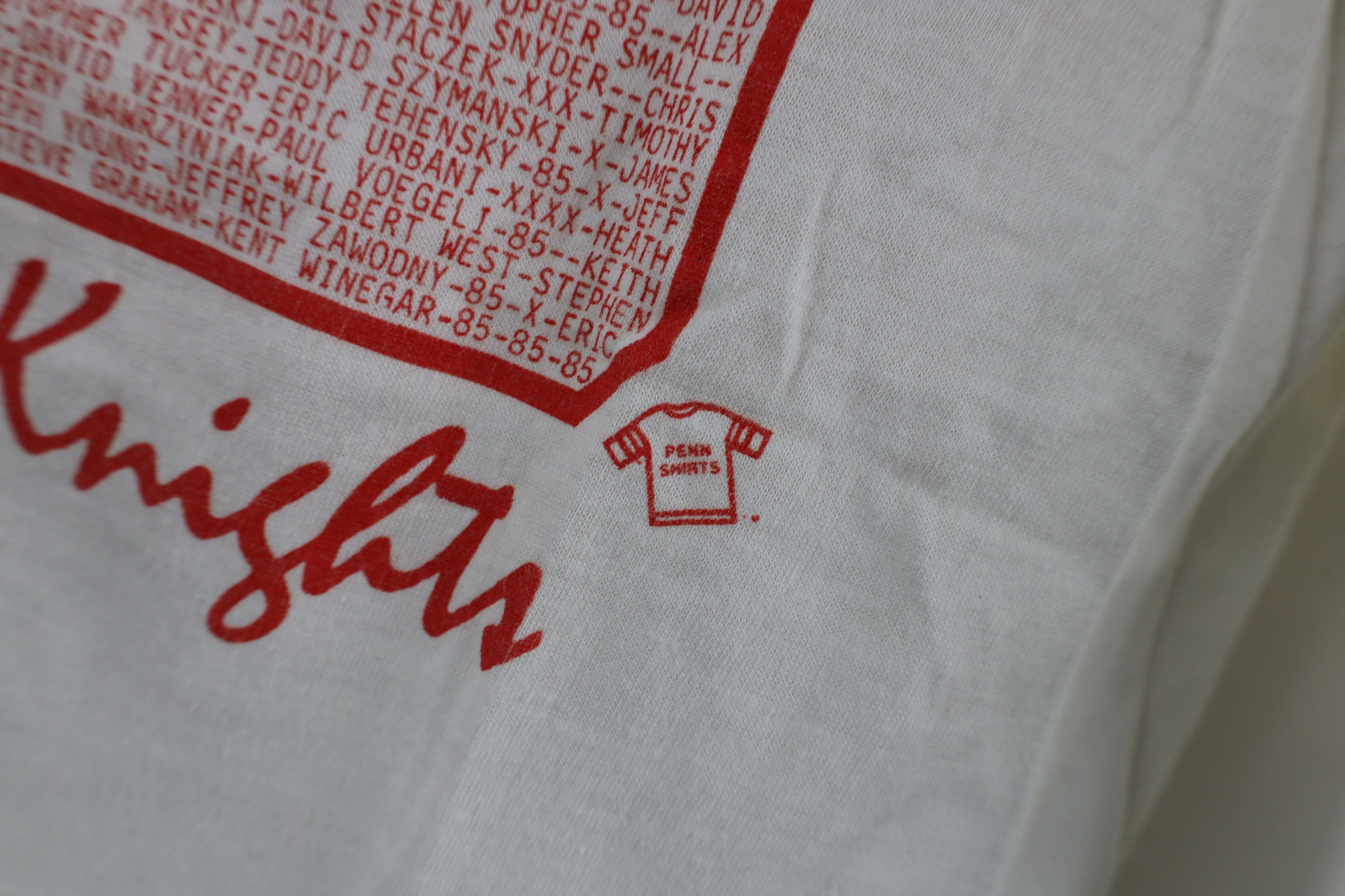 Vintage Vintage 80s Football Champs St Francis de Sales T-Shirt USA Size US L / EU 52-54 / 3 - 6 Thumbnail