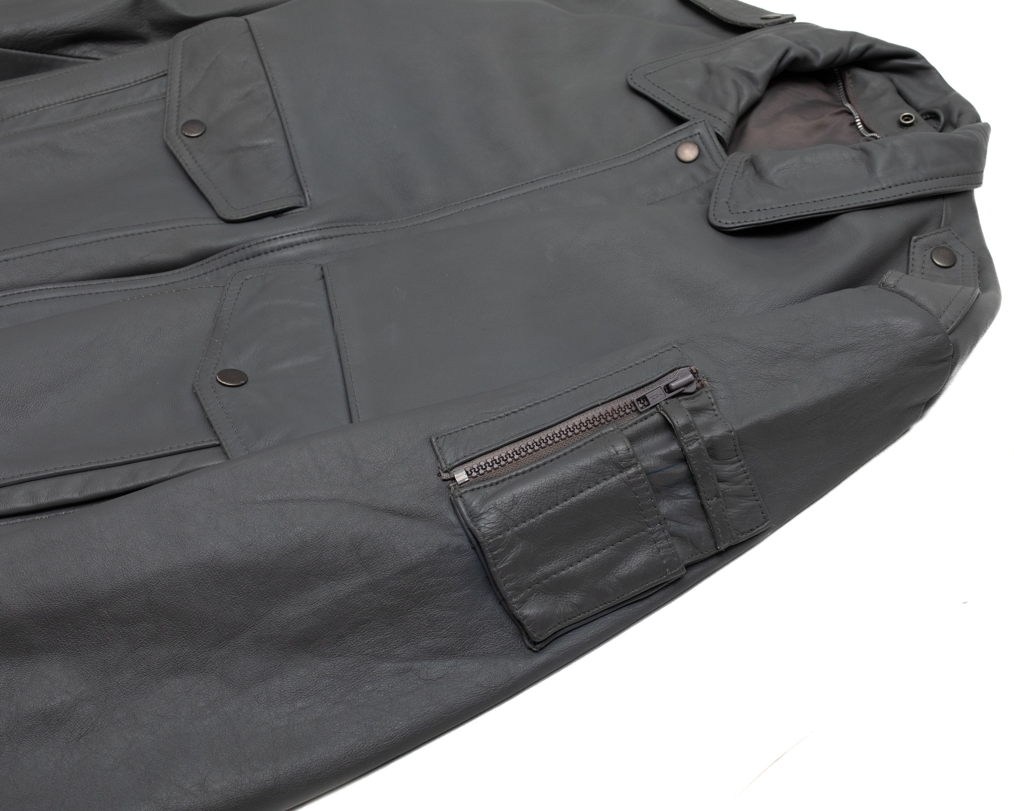 Vintage Military Vintage A-2 Leather Pilot Bomber Size US M / EU 48-50 / 2 - 2 Thumbnail