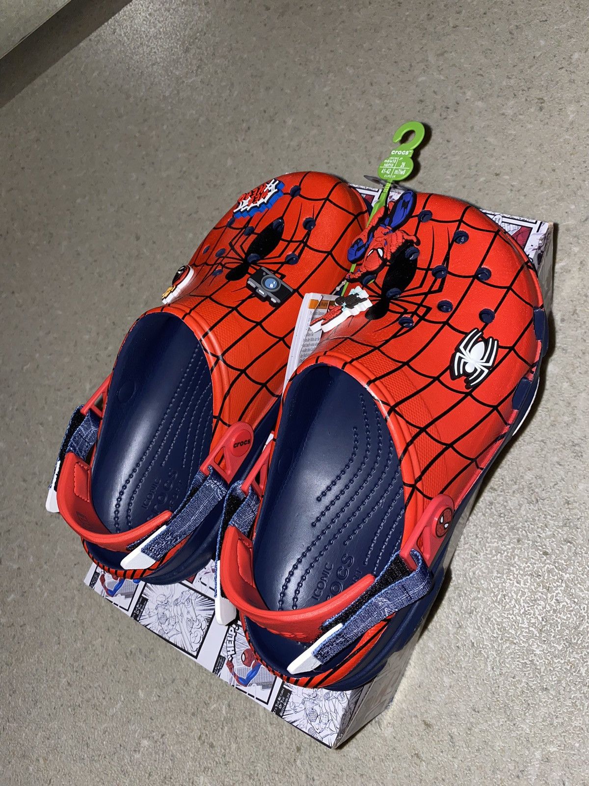image of Crocs Spider-Man All Terrain Shoes in Red, Men's (Size 8)