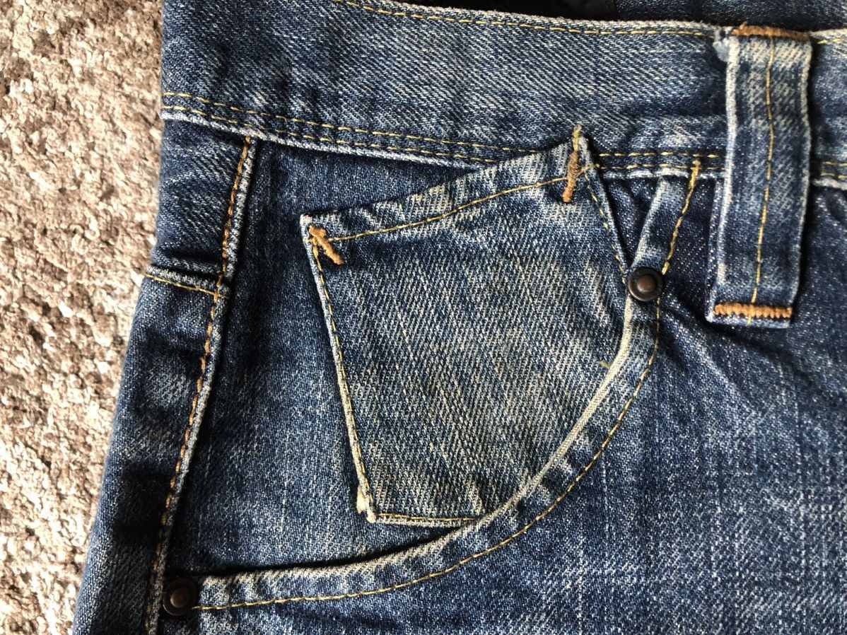 Jean Baggy Jeans Vintage Lee Rider half Selvedge Jeans Size US 32 / EU 48 - 6 Thumbnail