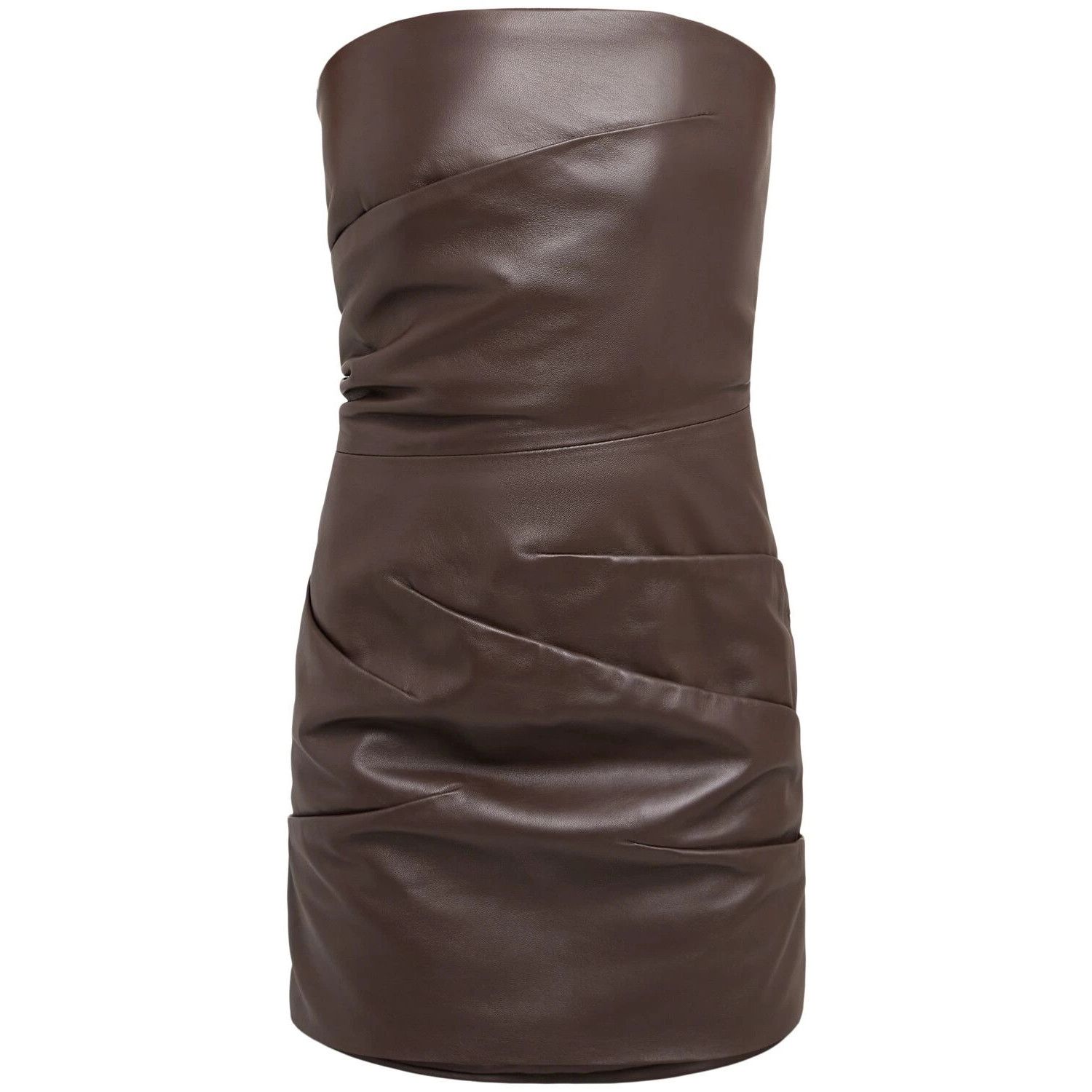 Toteme TOTEME $2050 Dark Brown Mini Dress New & Authentic (Women's