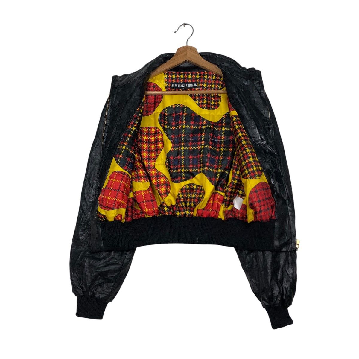 Japanese Brand Vintage Bomber Leather Jacket 49Av Junko Shimada Full Print Size US M / EU 48-50 / 2 - 14 Thumbnail