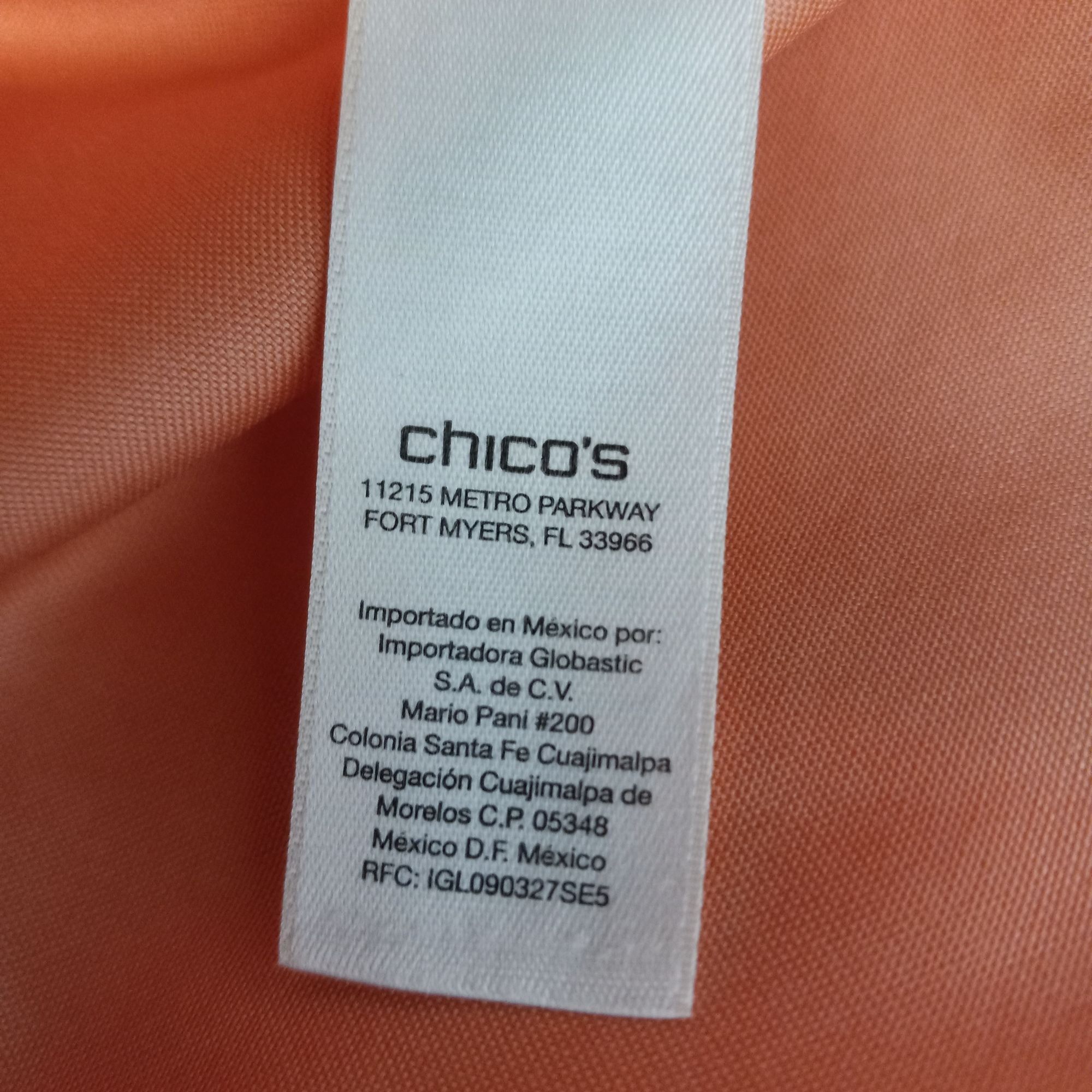Chicos Chicos Size 2 Large Blouse Womens Orange No Iron Cotton Size L / US 10 / IT 46 - 8 Thumbnail