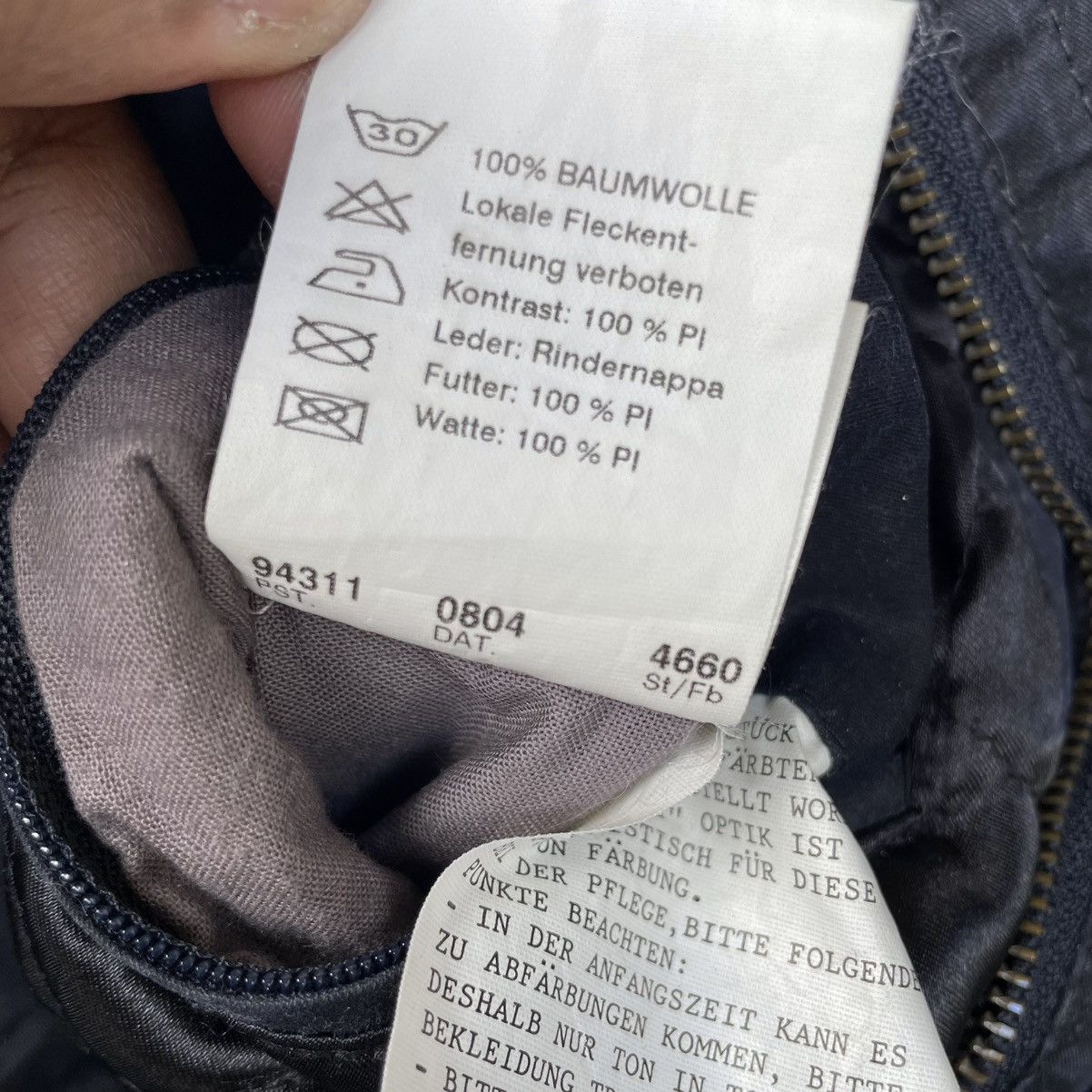 Vintage Rosner Germany Wax Coated Vintage 1980s Bomber Jacket Size US XL / EU 56 / 4 - 13 Thumbnail