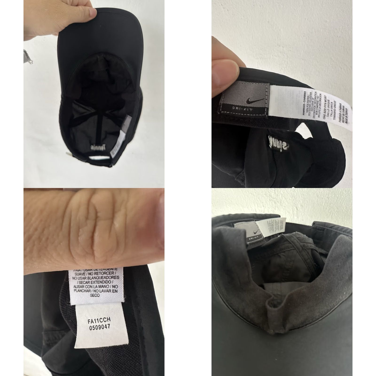 Nike Nike Hat NYC Cap RARE 6 Panel Strapback Black Dri-Fit One Size Unisex Adults City 2011 New York City Size ONE SIZE - 8 Thumbnail