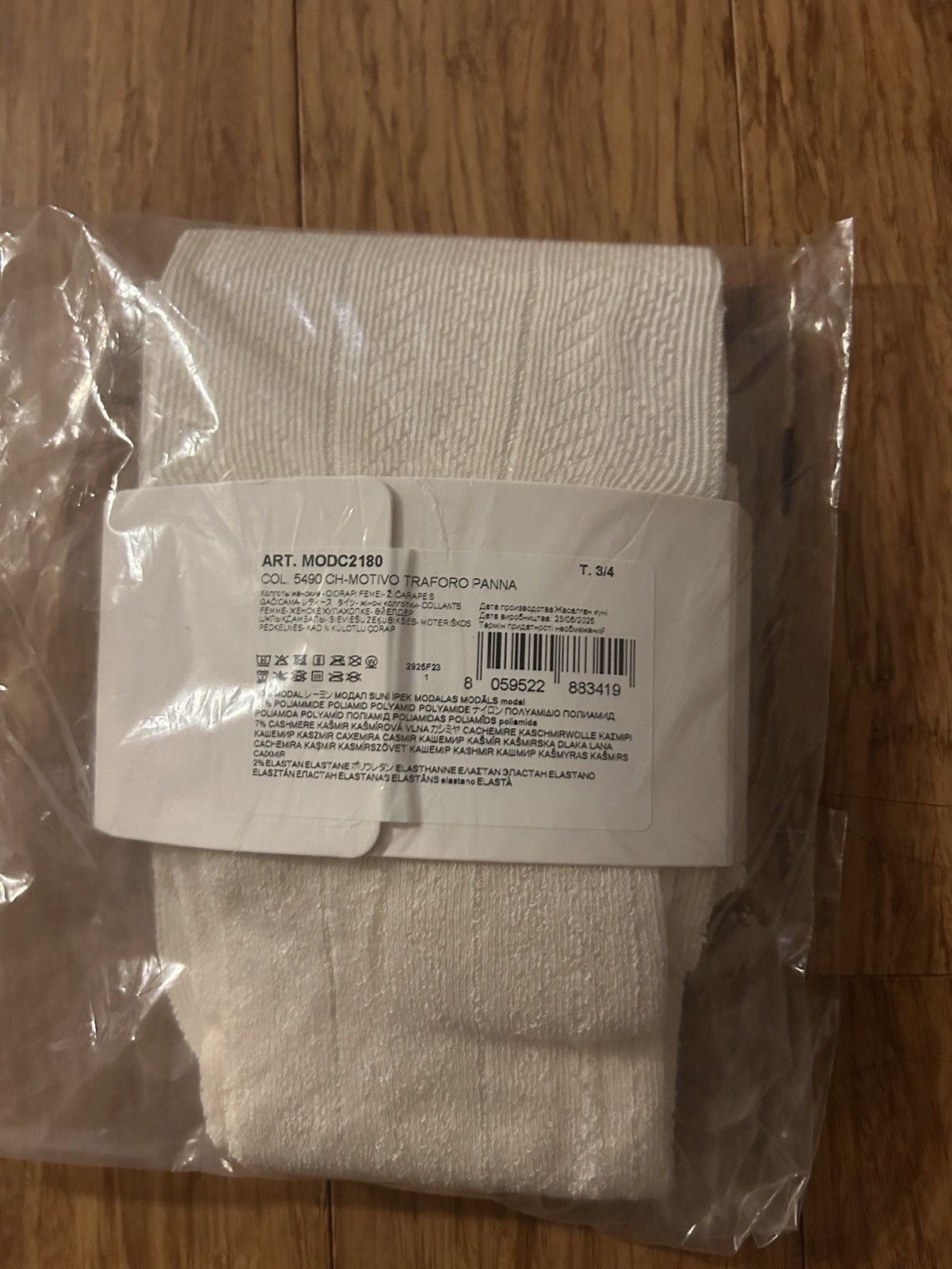 Calzedonia Calzedonia Chevron tights with cashmere size 3/4 M/L White Size ONE SIZE - 4 Thumbnail