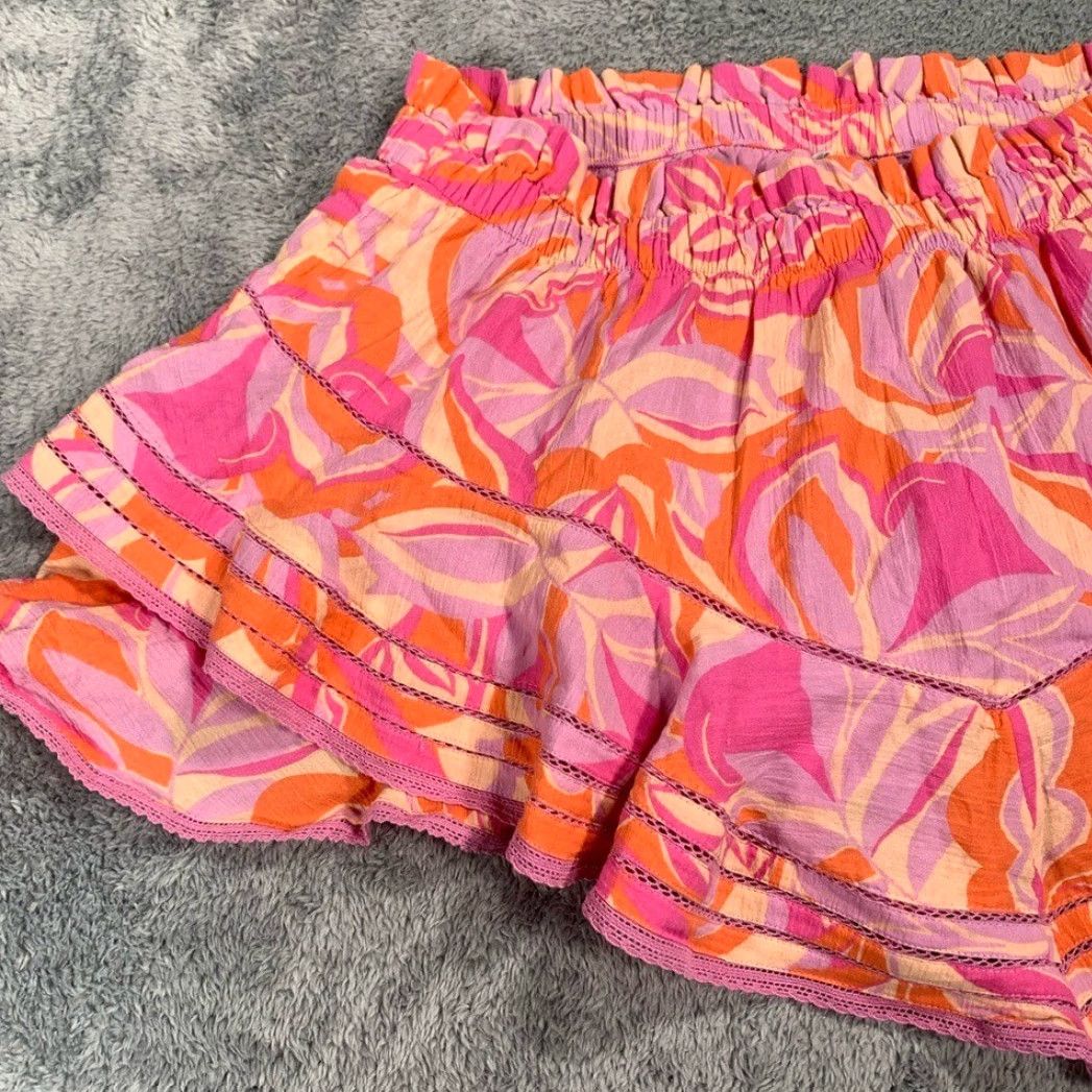Vintage Aerie Skort Women XL Regular Athletic Pink Orange Ruffled Skort Size ONE SIZE - 2 Thumbnail
