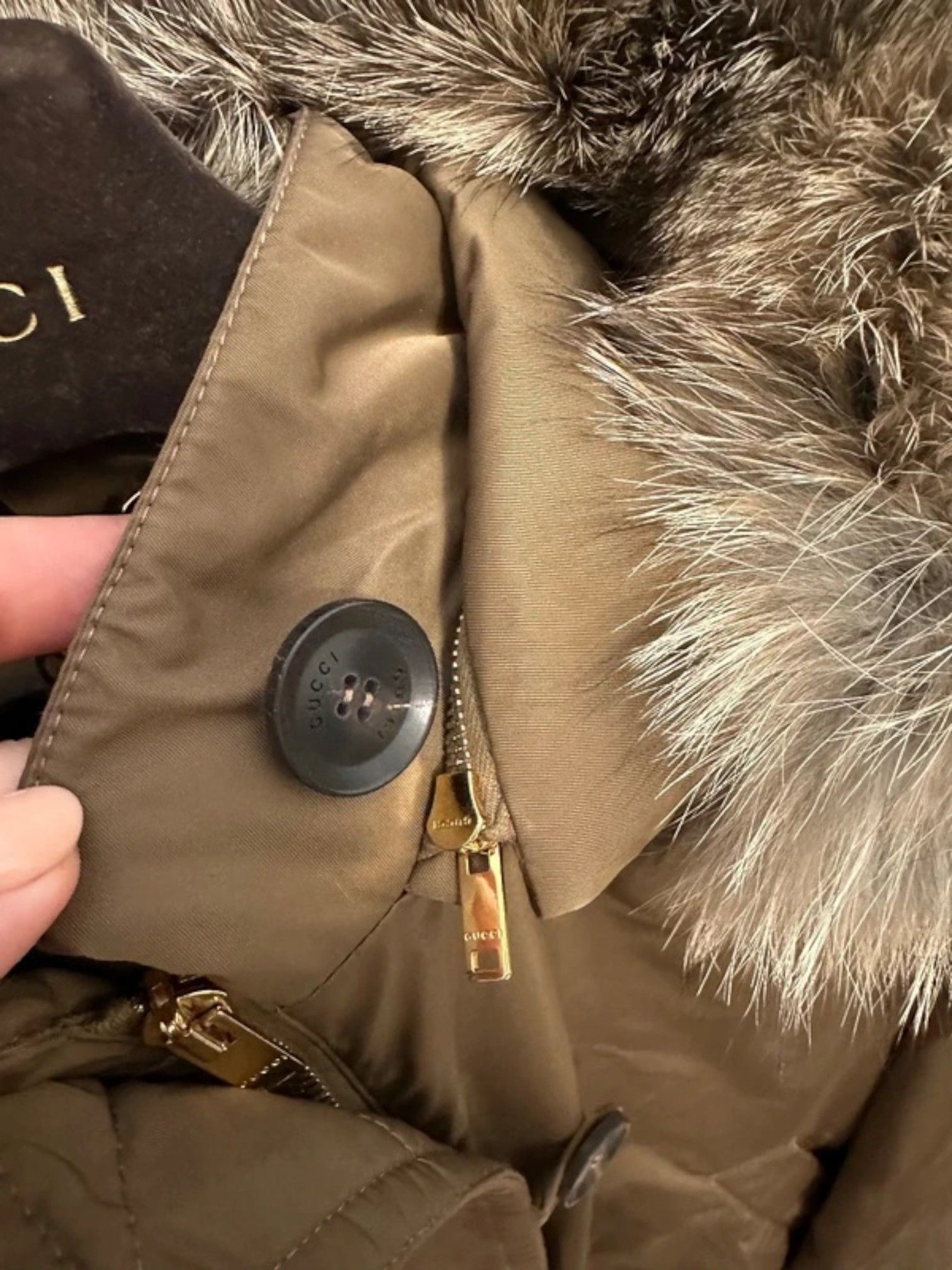 Gucci Gucci Goose Down Bomber Jacket with Blue Fox Fur Trim Size S / US 4 / IT 40 - 7 Thumbnail