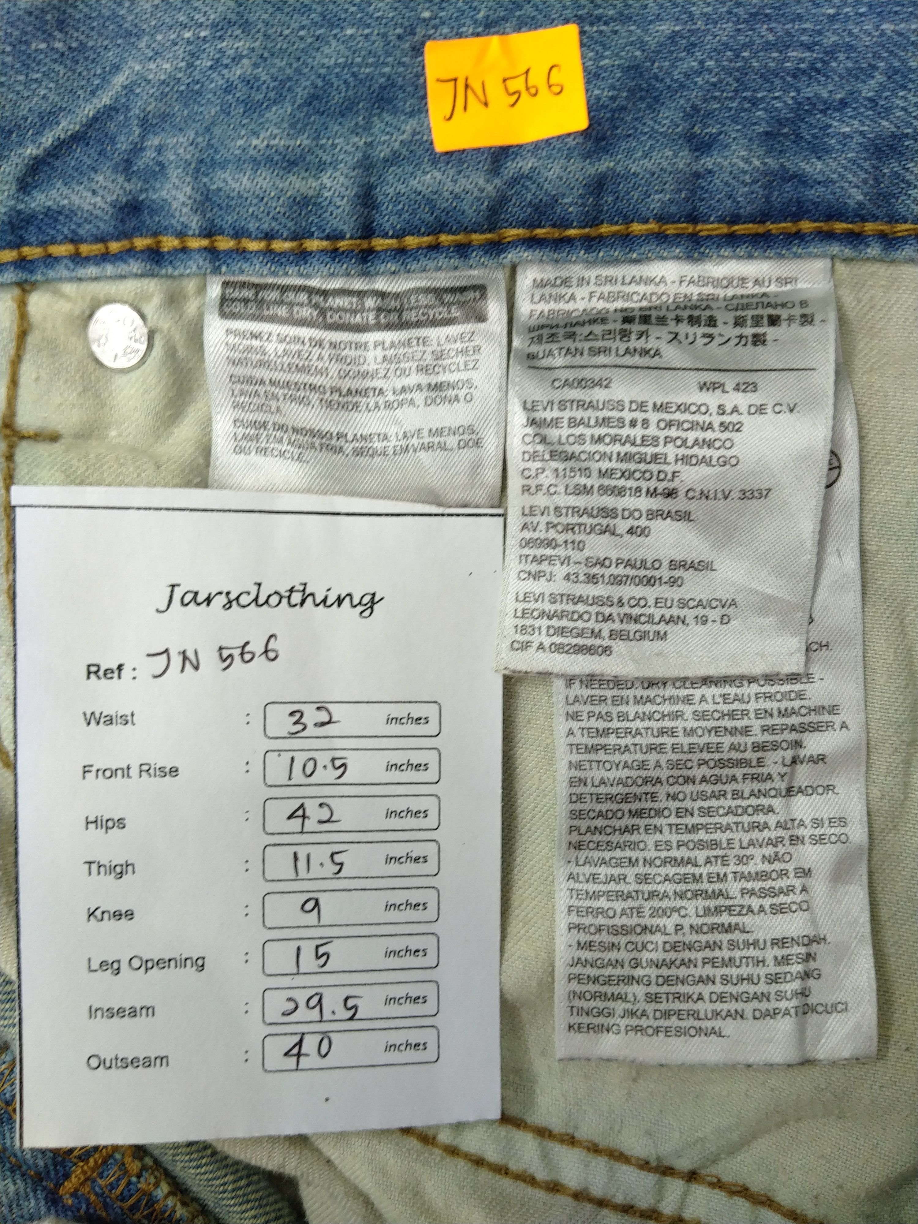 Levi's Levi's 514 Dirty Denim 32 x 29.5 -JN566 Size US 32 / EU 48 - 7 Thumbnail
