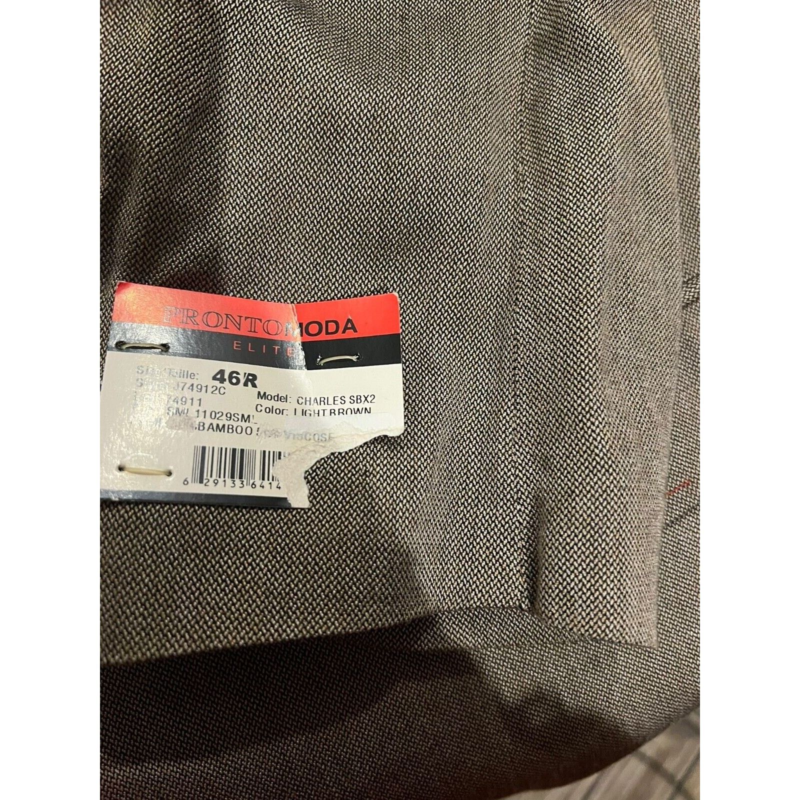 Other Pronto Moda Elite Brown Blazer/Sport Coat jacket Sz:46R Size 46R - 8 Thumbnail