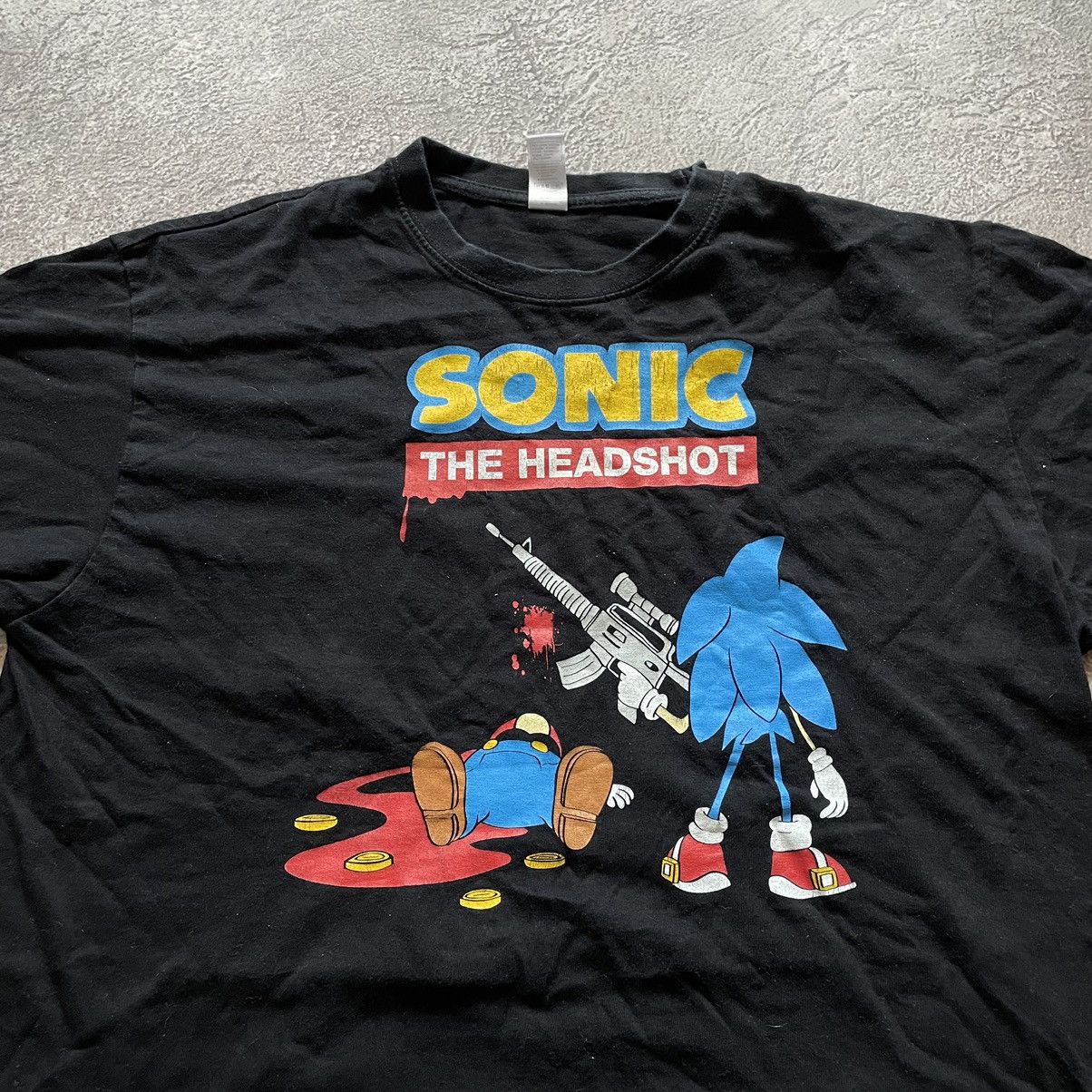 Vintage Vintage 90s Sonic The Hedgehog Graphic Tee Skate Humor M Size US M / EU 48-50 / 2 - 5 Thumbnail