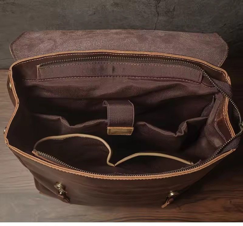 Genuine Leather Genuine Leather Backpack Size ONE SIZE - 5 Thumbnail