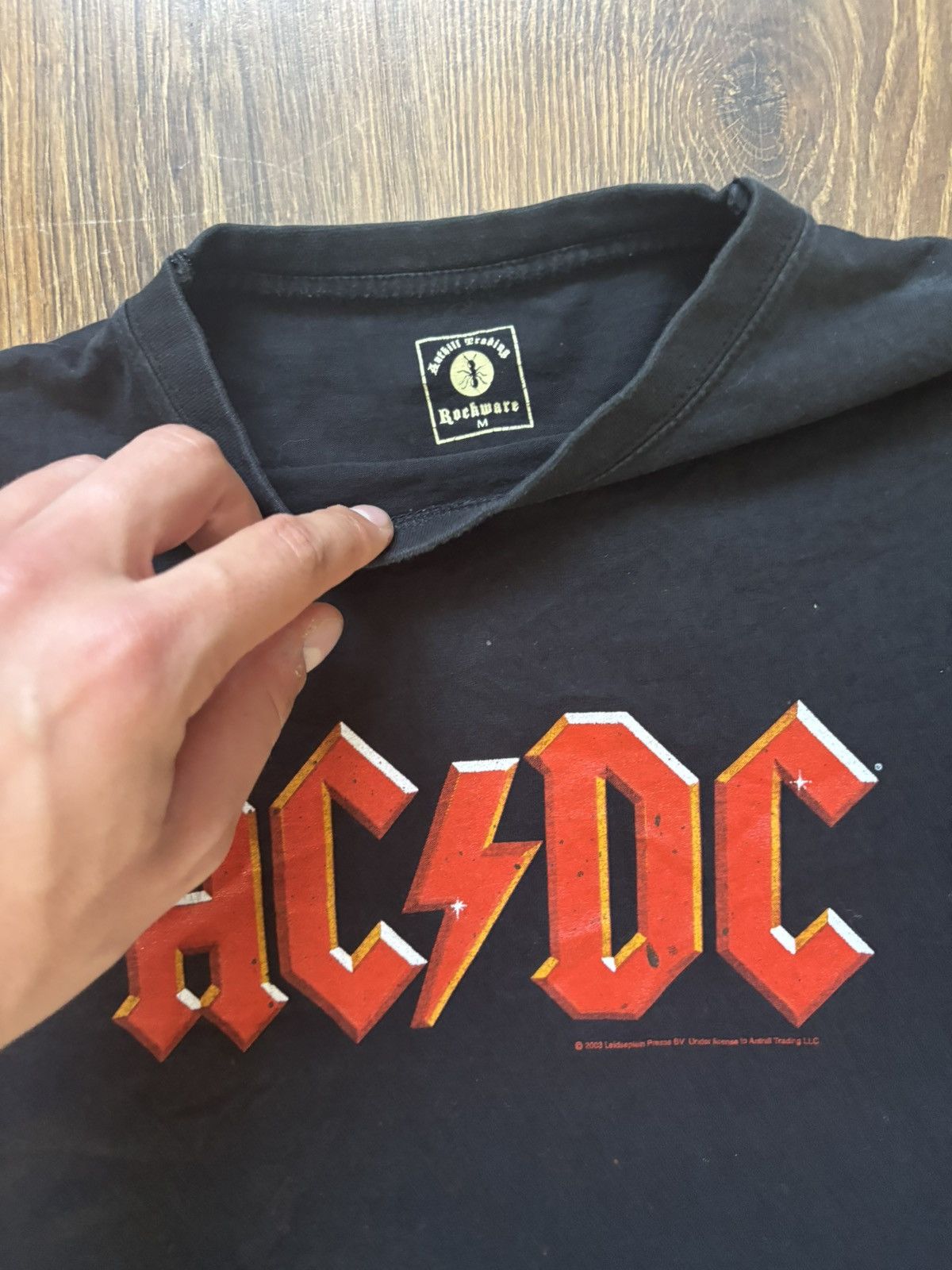 AC/DC Vintage rare tshirt ACDC license 2003 Size US M / EU 48-50 / 2 - 2 Thumbnail