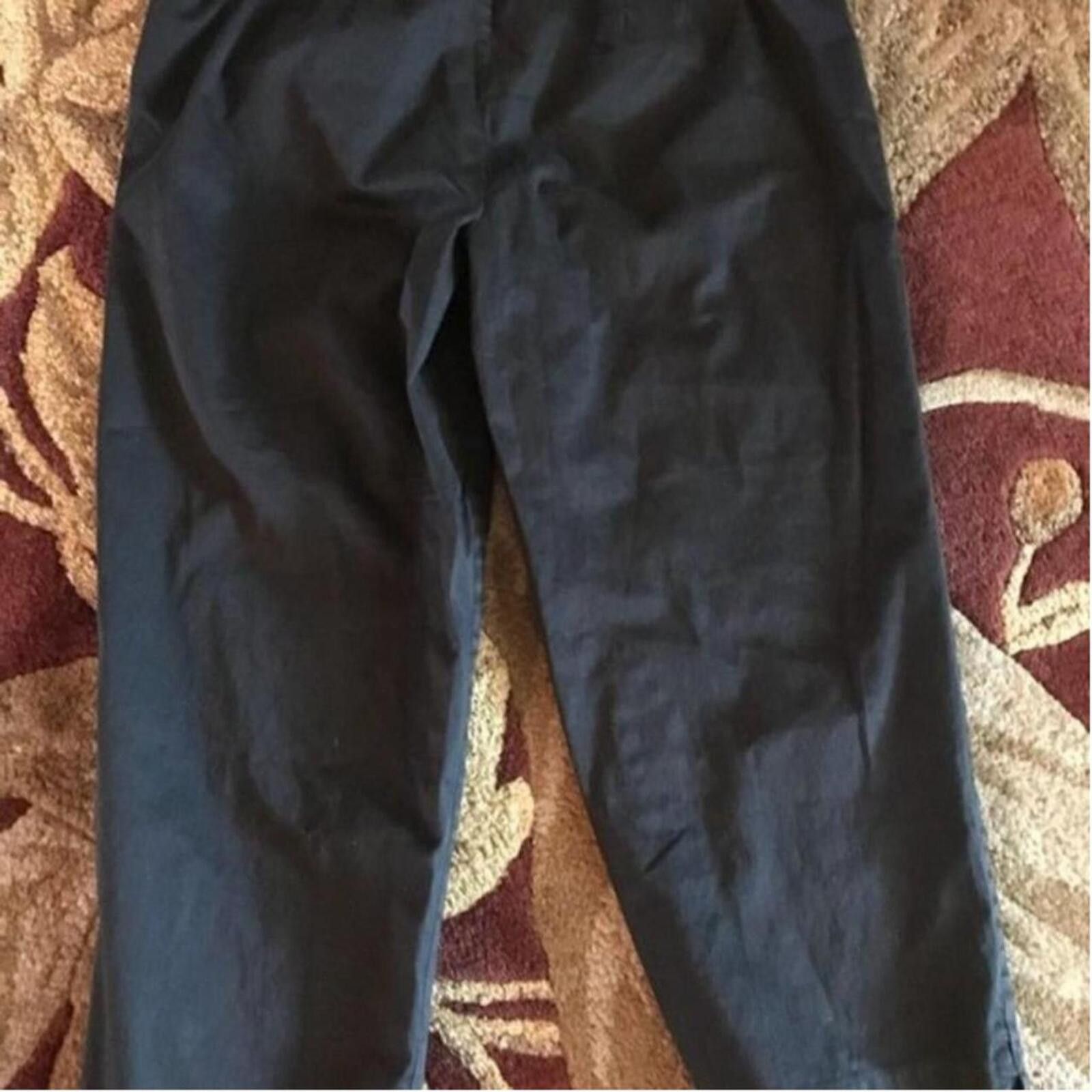 Unknown London Black Cropped Dress Pants Size US 32 / EU 48 - 3 Thumbnail