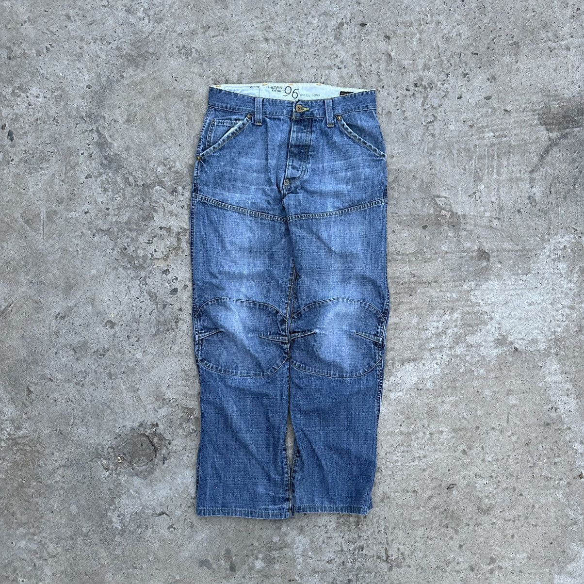 G-Star VTG Japanese G-Star Raw Jeans Double Knee W32xL34 Crazy Fit Size US 32 / EU 48 - 3 Thumbnail