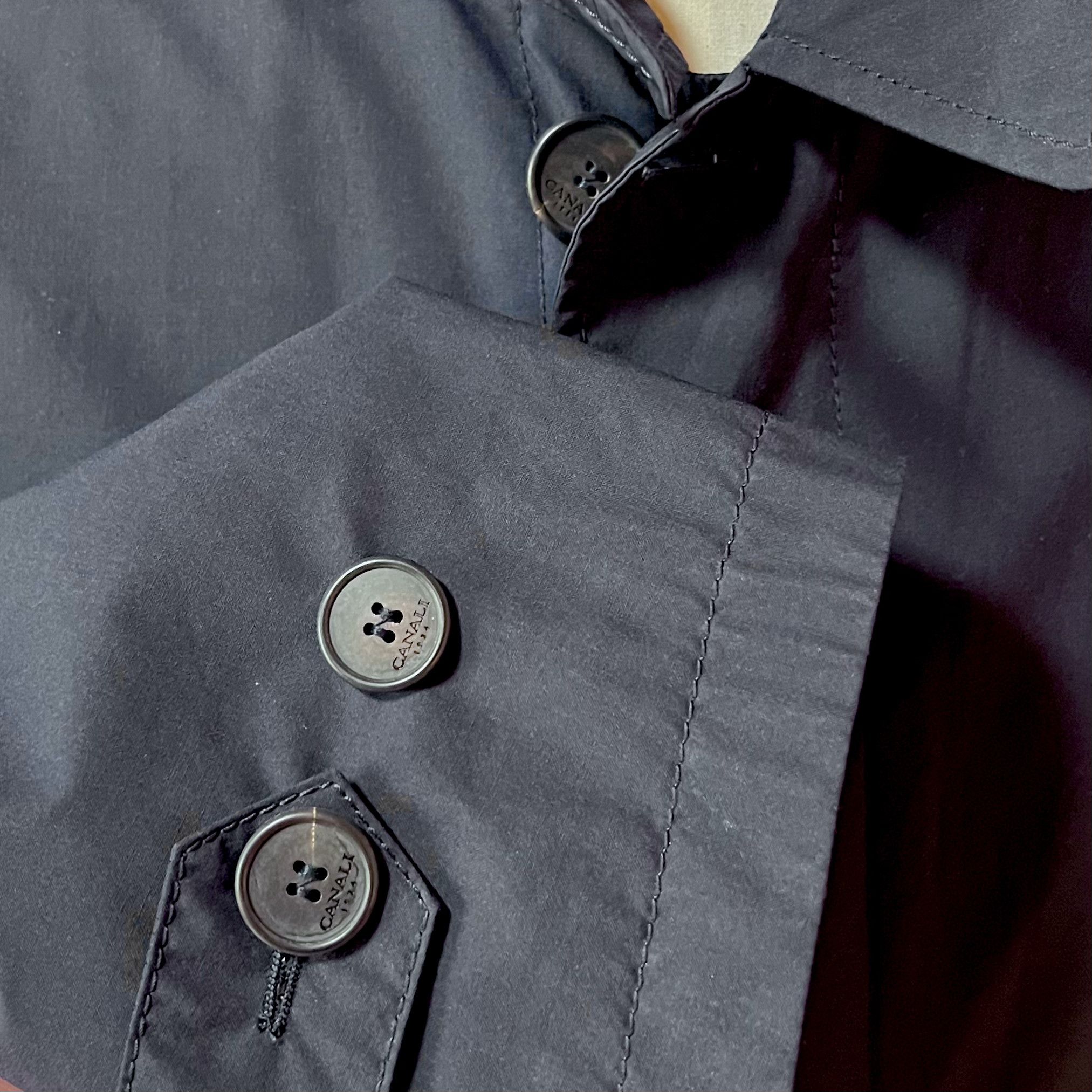 Canali Canali Reversible Wool Silk Commuter Coat Rain Tech Size US M / EU 48-50 / 2 - 7 Thumbnail