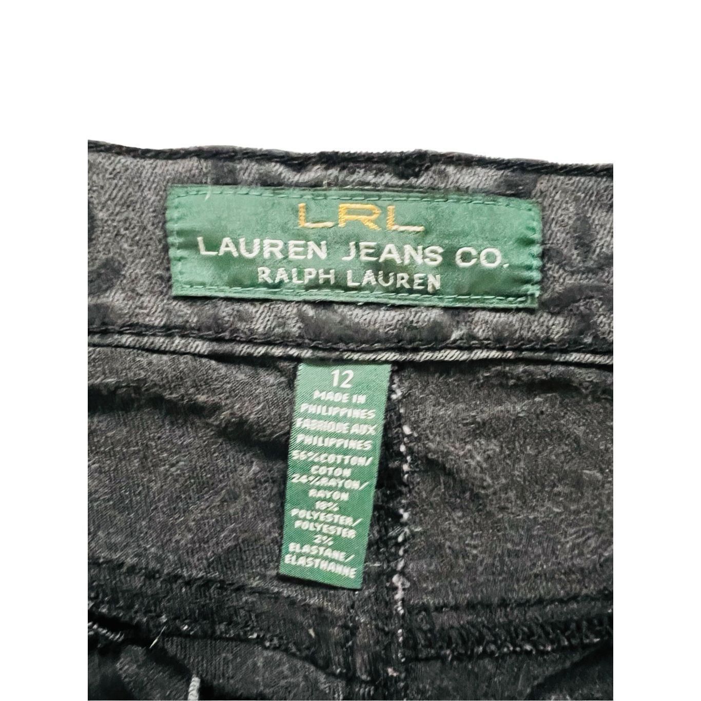 Lauren Ralph Lauren LRL Lauren Ralph Lauren Black Velvet Modern Straight Pant Wo Size 34" / US 12 / IT 48 - 4 Thumbnail