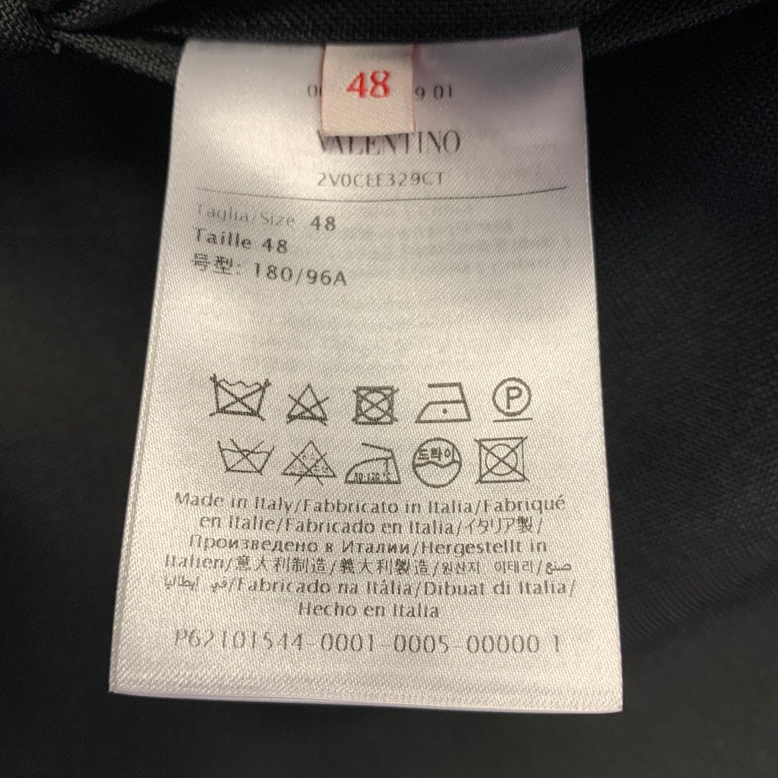Valentino VALENTINO Size 38 Double Breasted Peak Lapel Sport Coat Size 38R - 9 Thumbnail