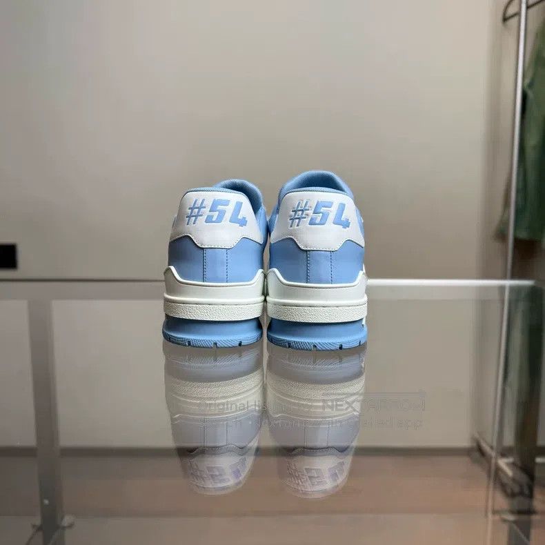 Louis Vuitton Louis Vuitton Trainer Sky Blue shoes Size US 7.5 / EU 40-41 - 5 Thumbnail