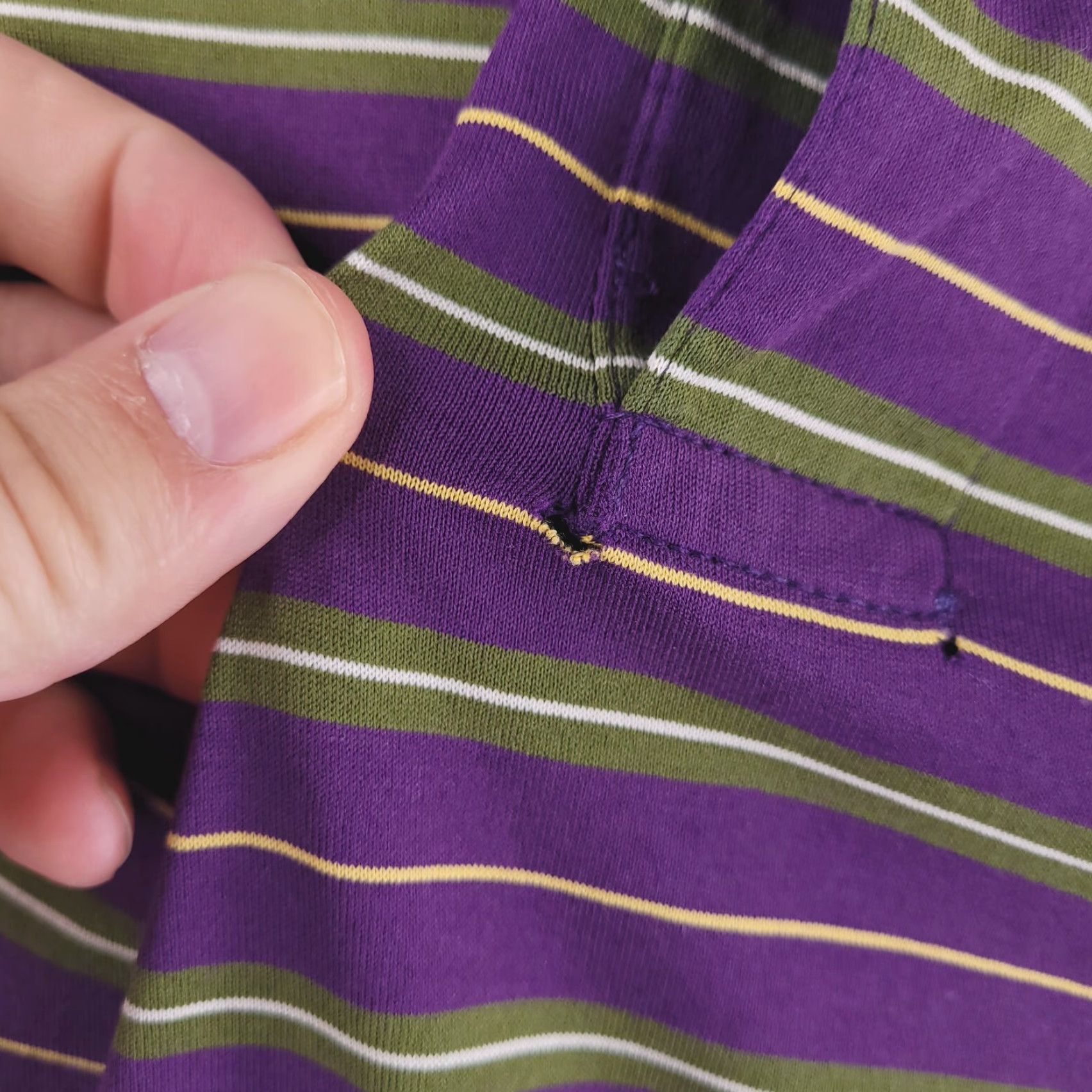 Polo Ralph Lauren Polo Ralph Lauren Shirt Mens XL Golf Green Purple Stripe Relaxed Fit Size US XL / EU 56 / 4 - 4 Thumbnail