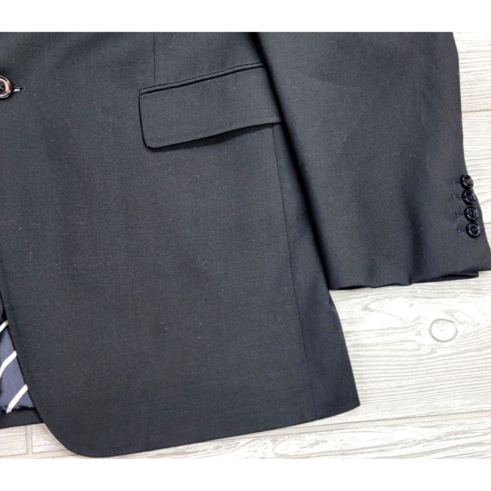 Dolce & Gabbana Dolce&Gabbana Blazer Jacket Black EU 52L US 40L Single-Breasted 3 Button Men Size 52R - 5 Thumbnail