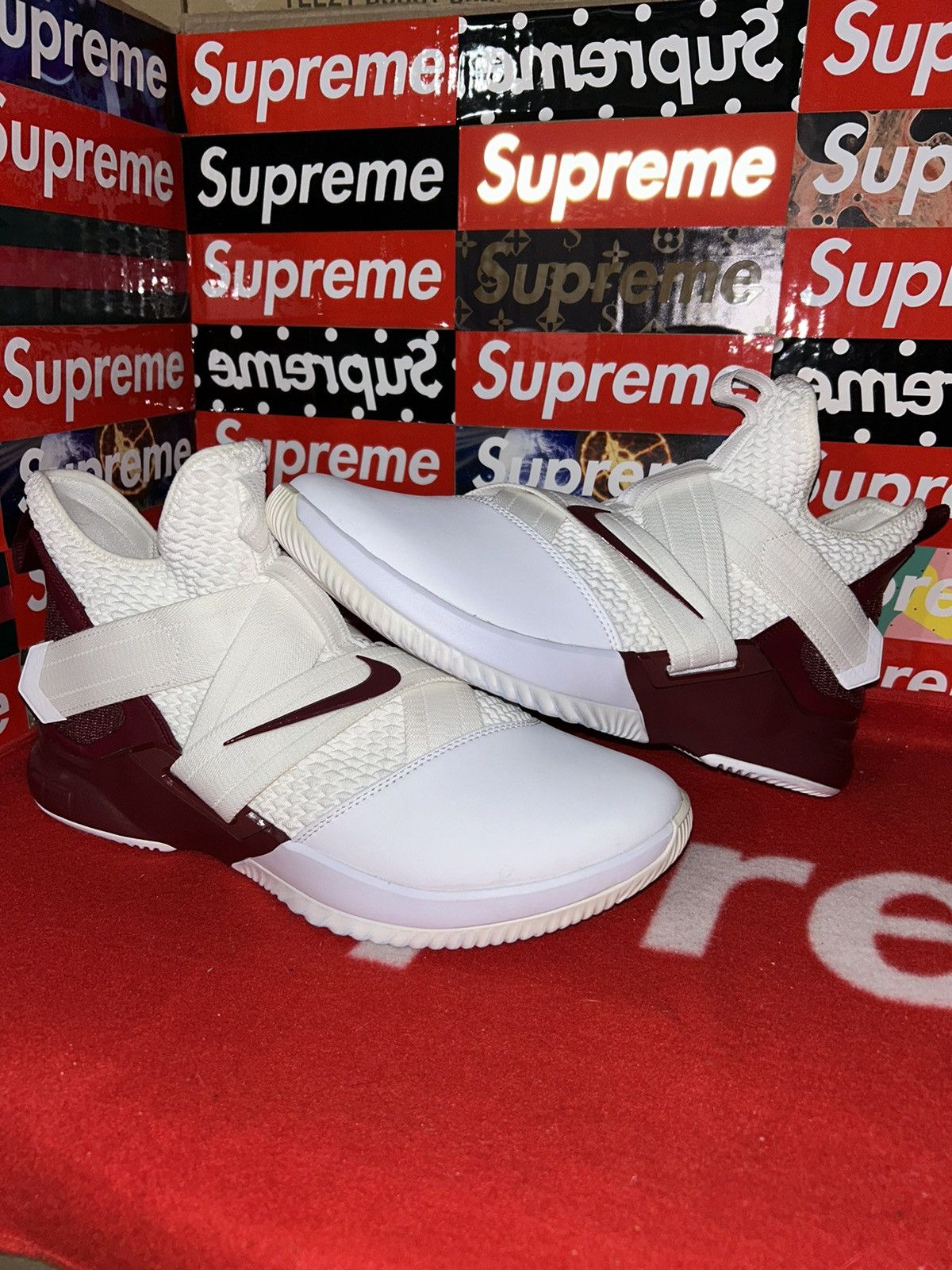 Nike Nike LeBron Soldier 12 TB 'White Team Red' AT3872-109 13 Size US 13 / EU 46 - 1 Thumbnail