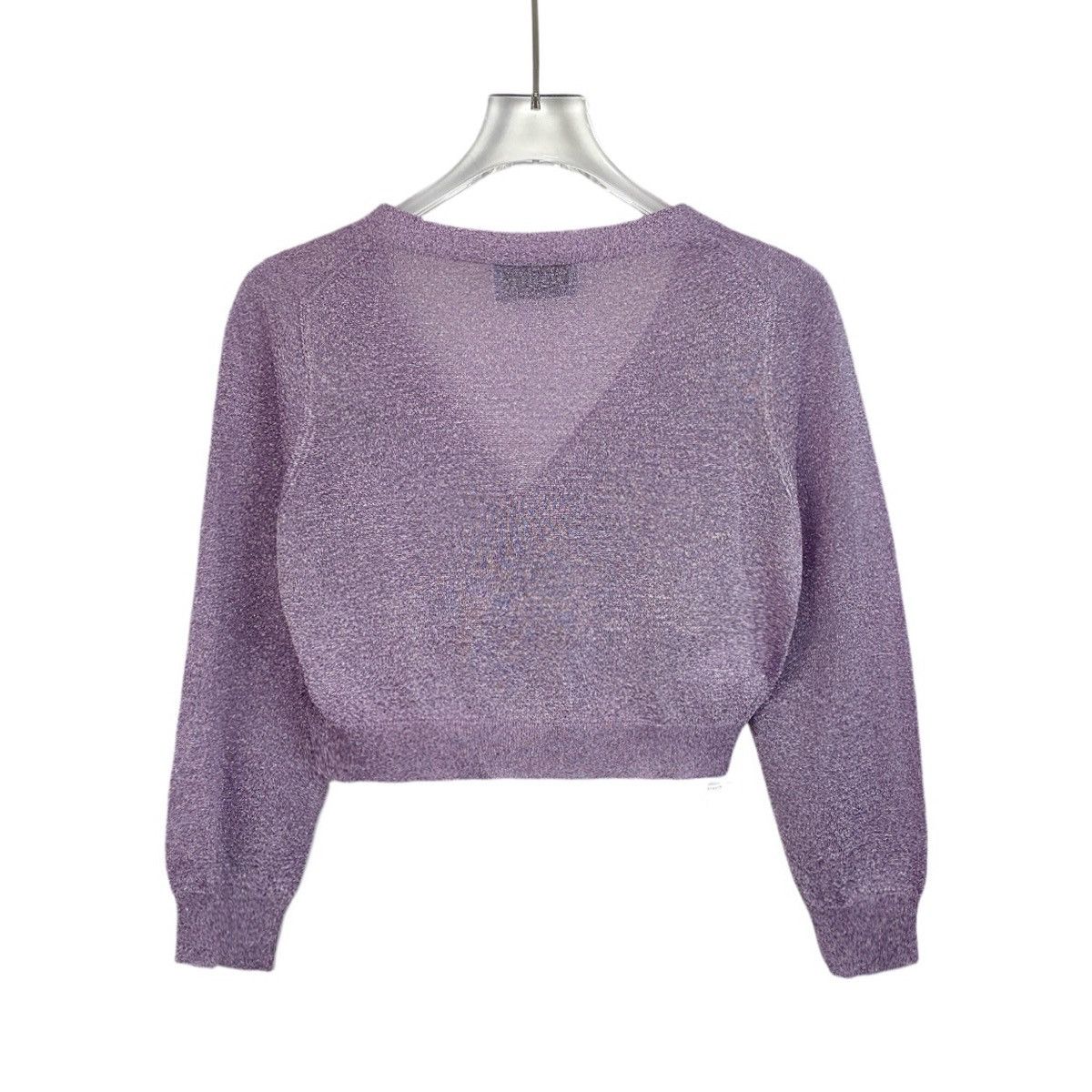 Prada Prada Logo Letter Embroidered Cropped Knit Cardigan K26WX Size S / US 4 / IT 40 - 2 Thumbnail