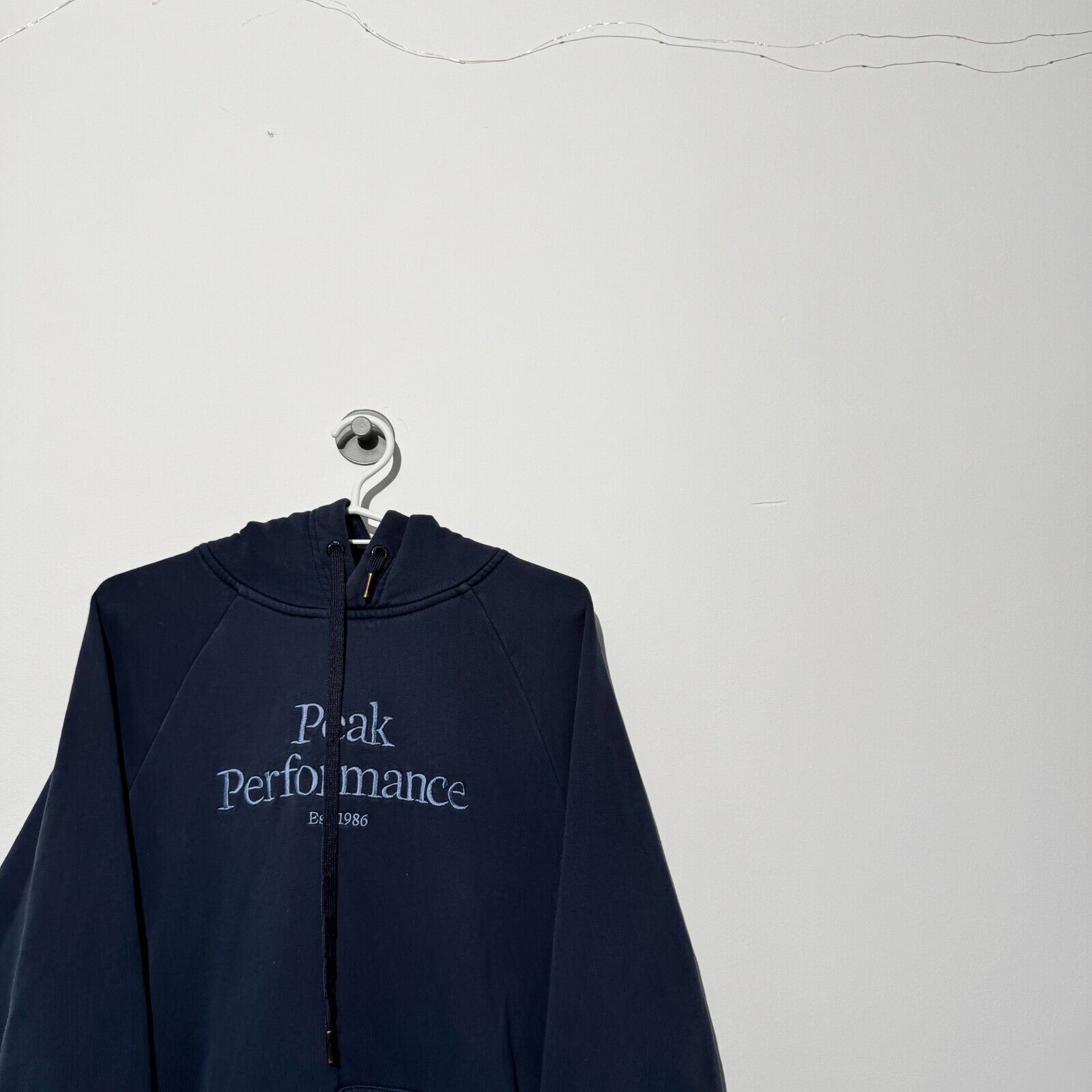 Peak Performance × Vintage Vintage Peak Performance Unisex Blue Cotton Hoodie Size S Size US S / EU 44-46 / 1 - 2 Thumbnail