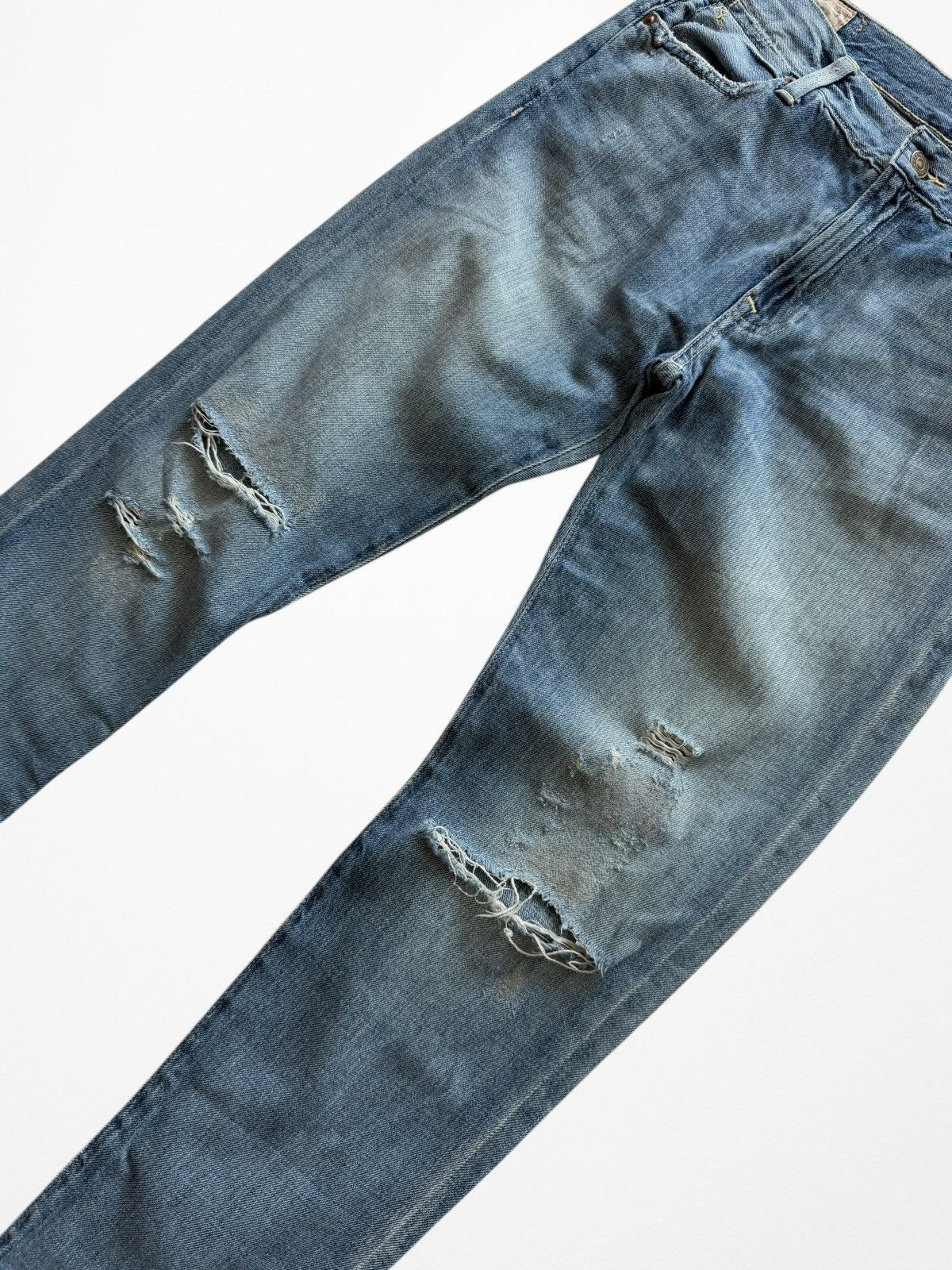 Polo Ralph Lauren Polo Ralph Lauren Boyfriend Slim Damaged Skinny jeans Size US 27 - 8 Thumbnail
