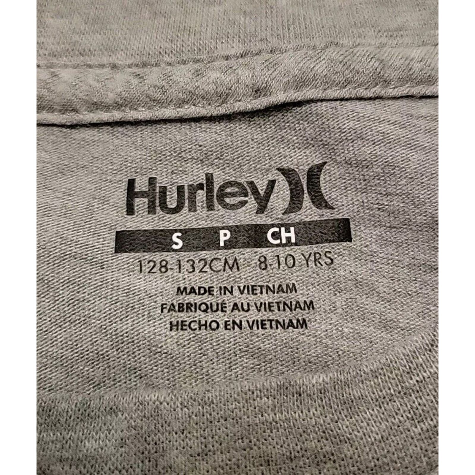 Hurley HURLEY Boys Icon Graphic T-Shirt Heather Gray SZ 8 Size US XXS / EU 40 - 3 Thumbnail