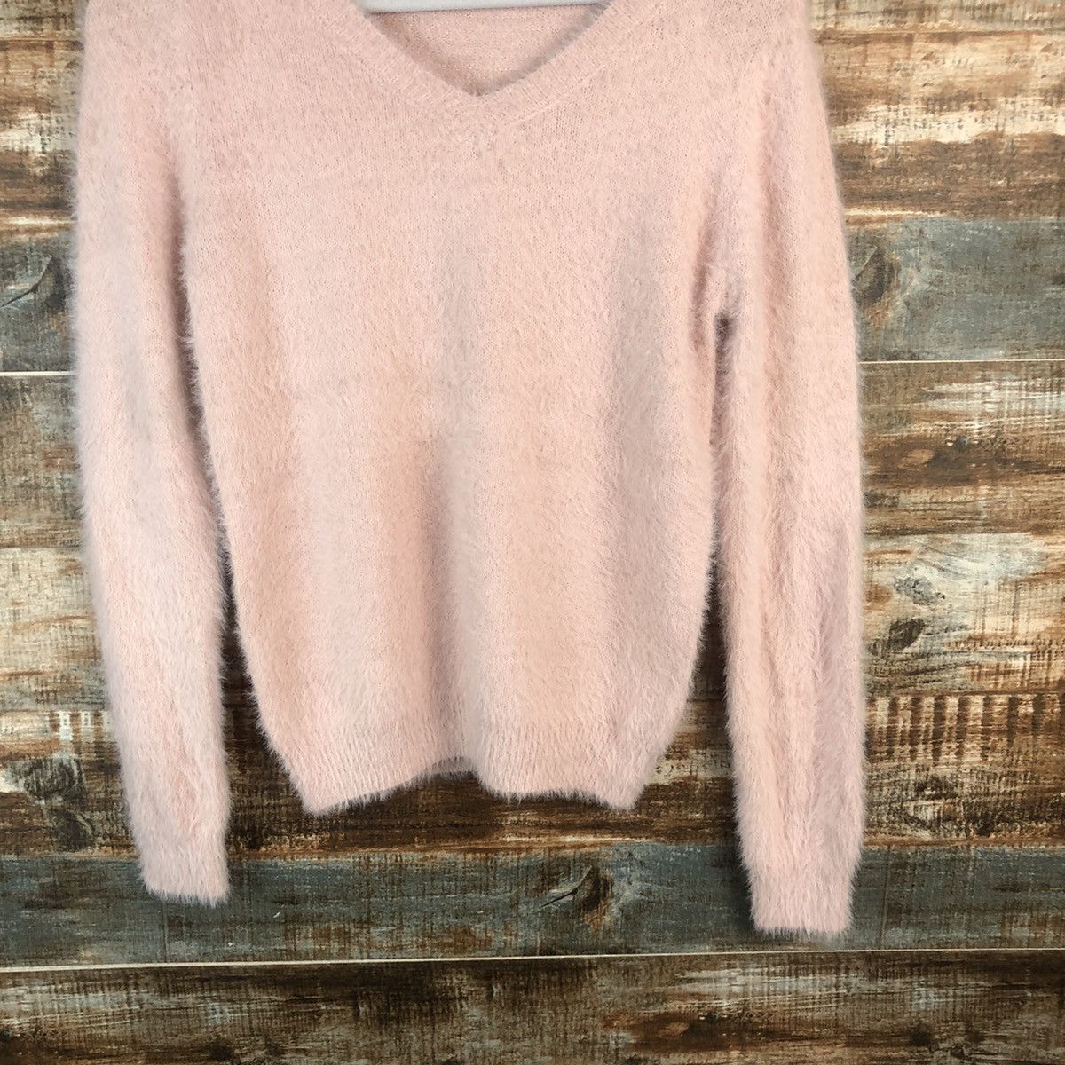 Japanese Brand DL Mish Masch Pink fur shaggy mohair Knitwear #C366 Size S / US 4 / IT 40 - 3 Thumbnail