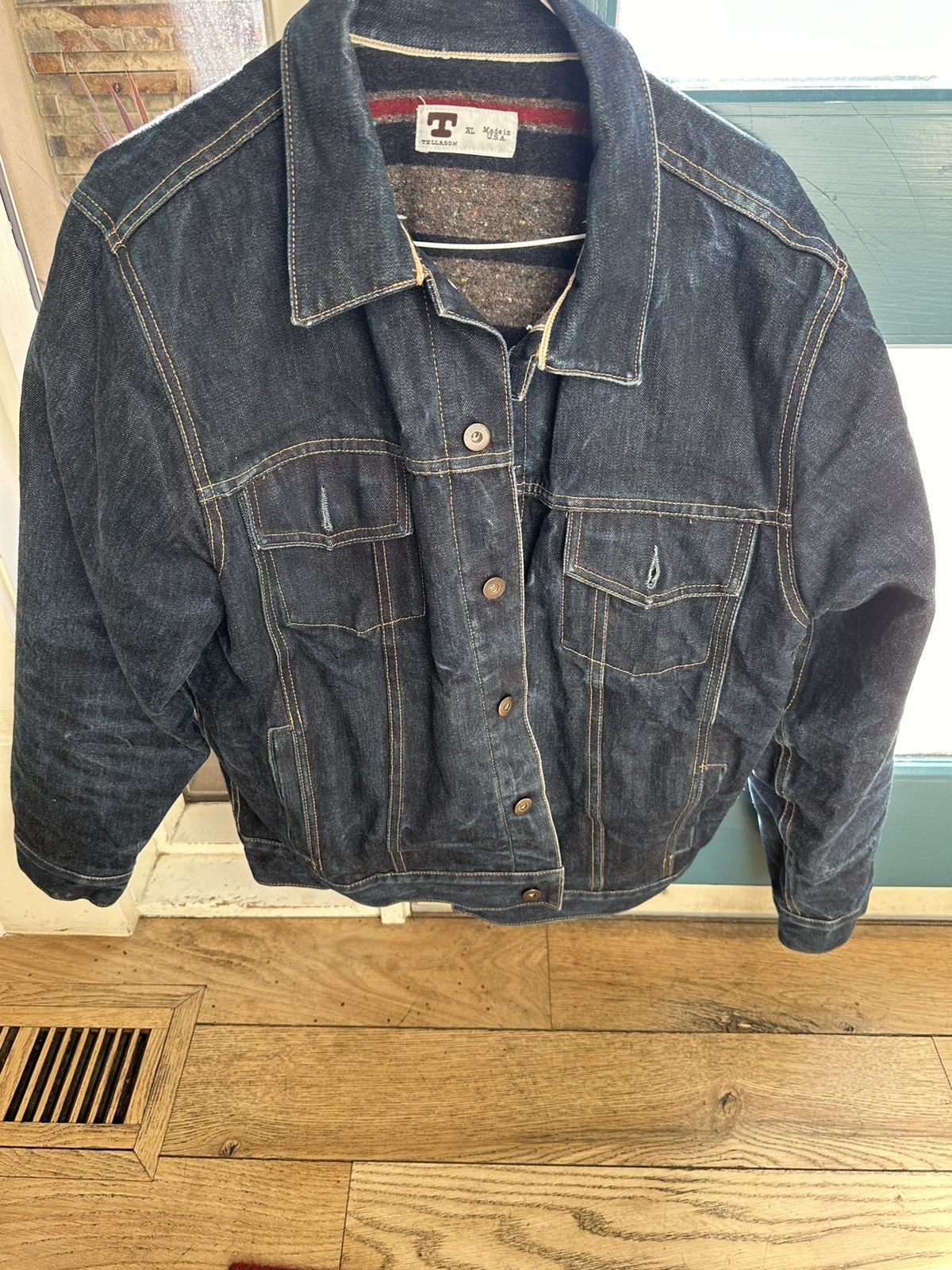 Tellason Tellason Blanket lined Denim jacket Grailed