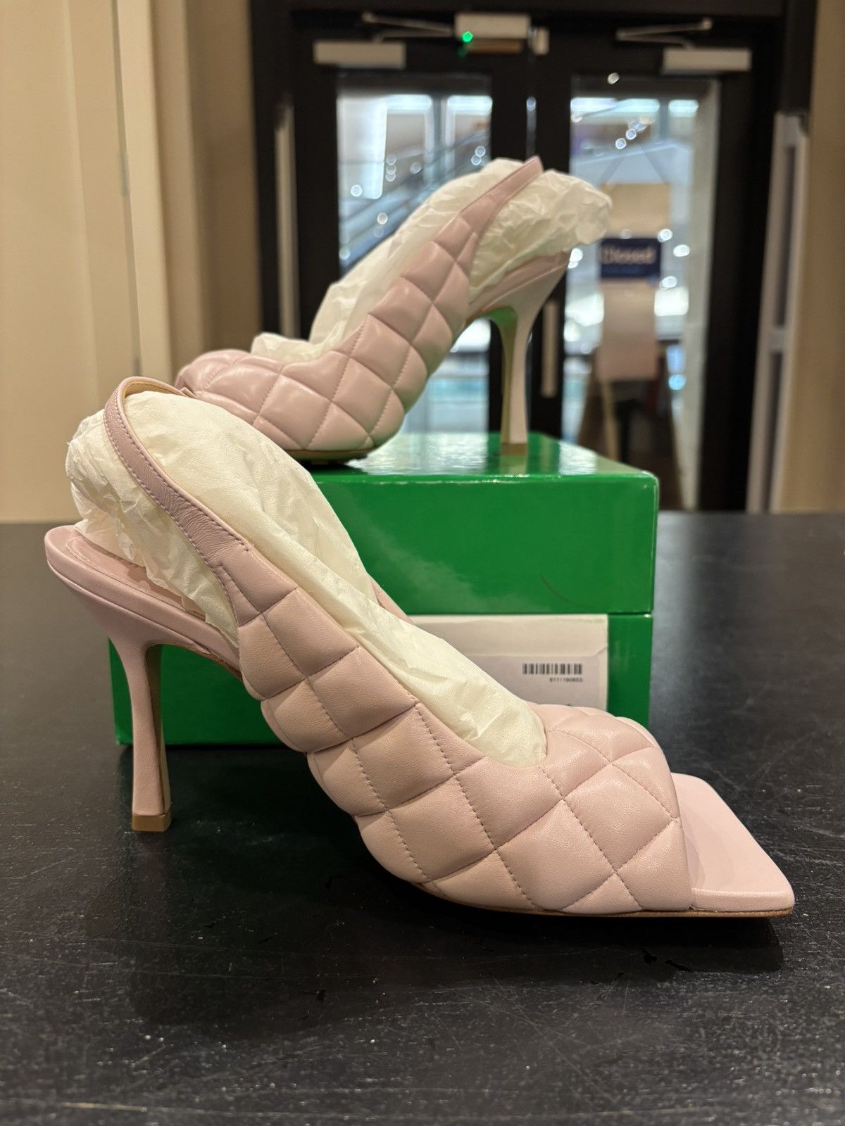 Bottega Veneta Bottega Veneta Padded Leather Heels Pink Size US 10 / IT 40 - 2 Thumbnail