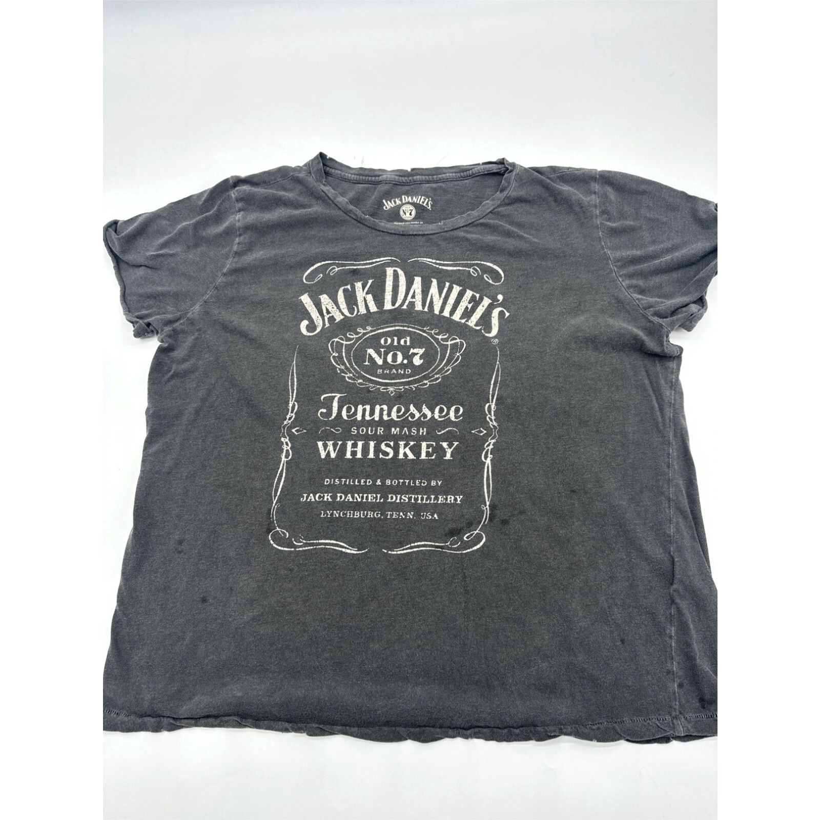 Lucky Brand Jack Daniels T-Shirt Women X-Large Gray Lucky Brand…#3368