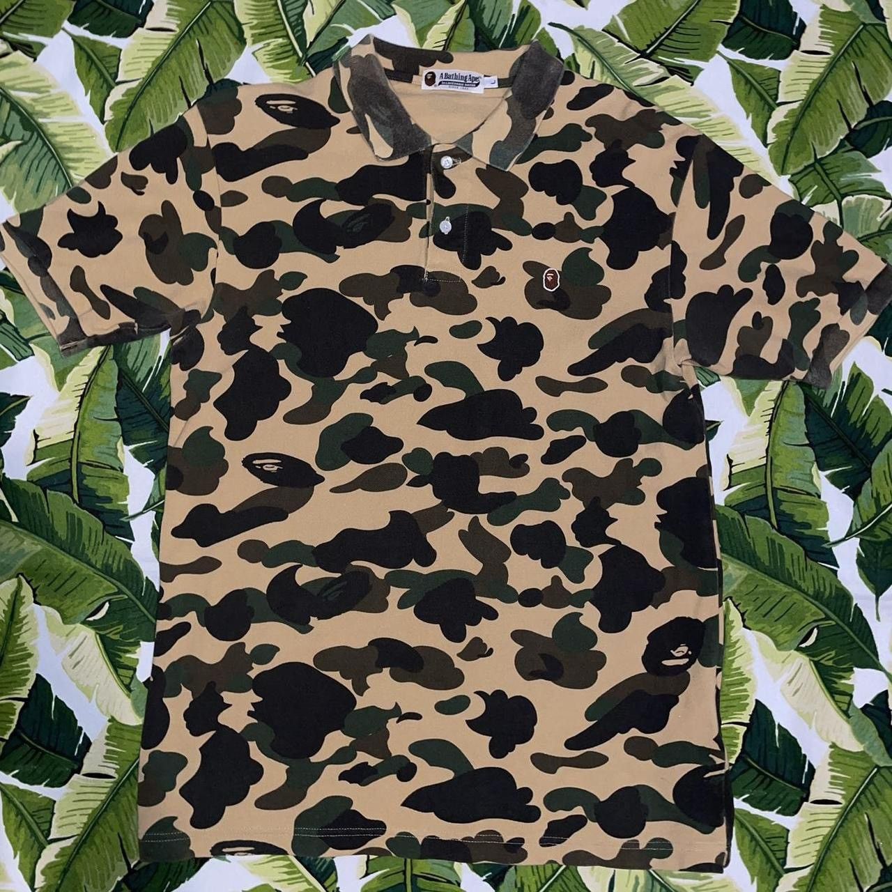 Bape 1st Camo One Point Polo | Grailed