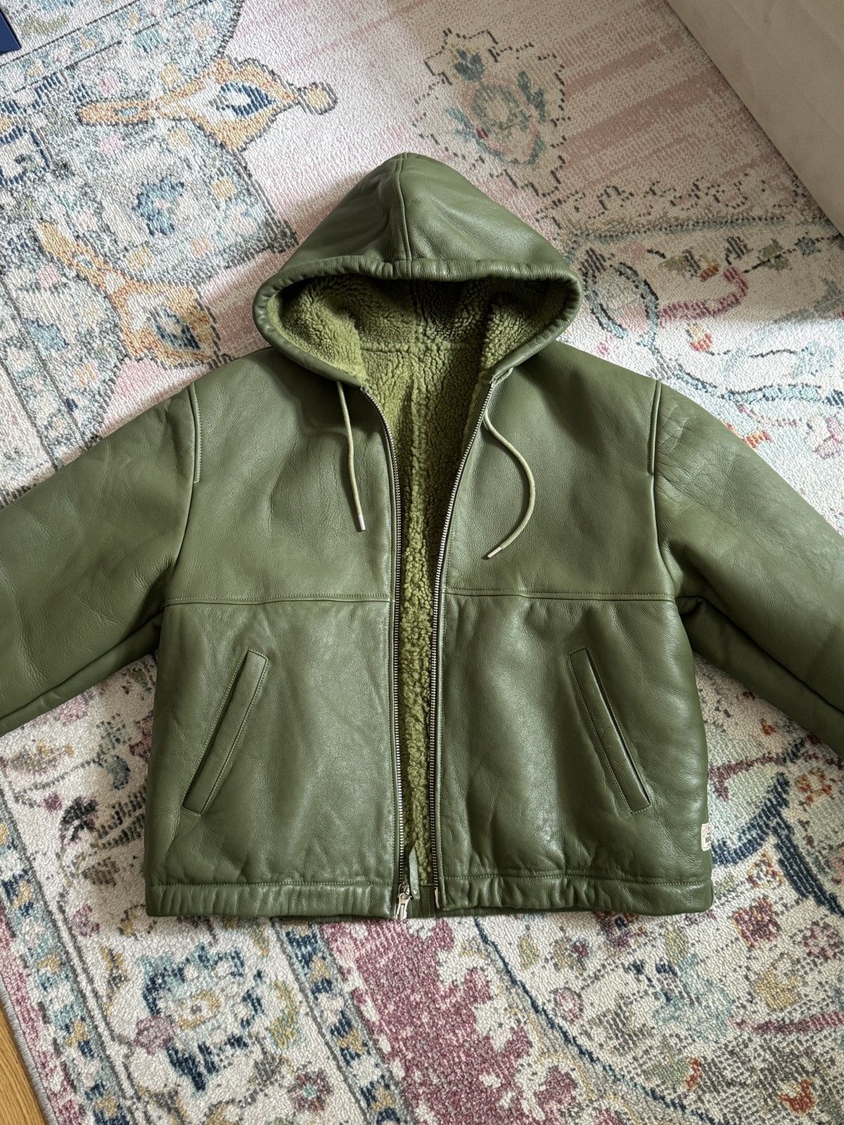 Stussy Stussy Shearling Hooded Work Jacket | Grailed